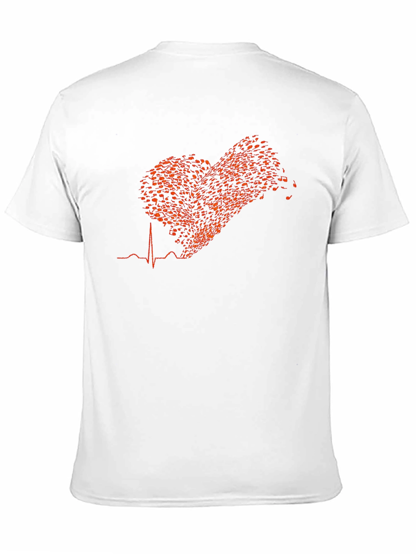 Musical Heartbeat T-Shirt - Black
