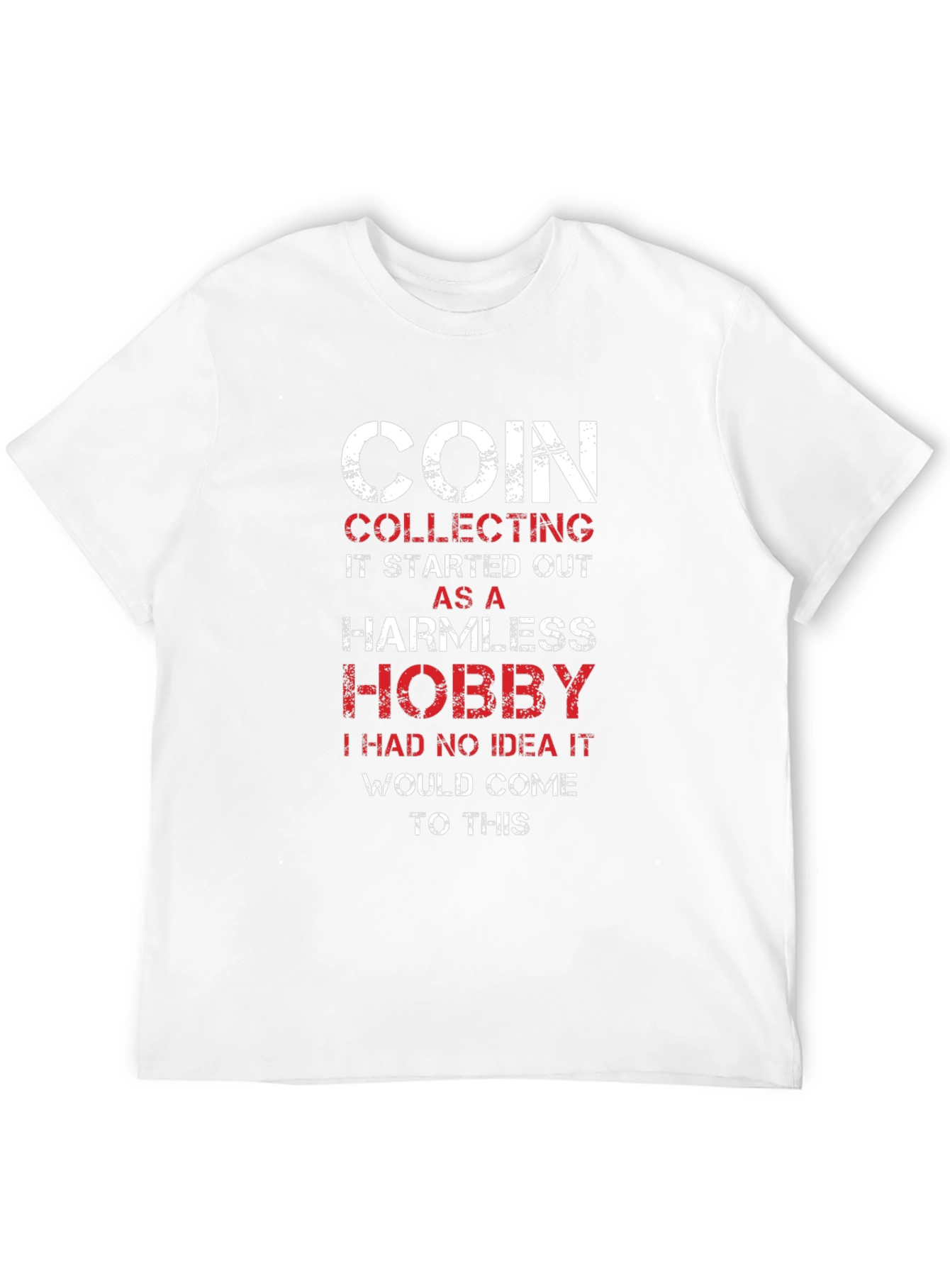 Coin Collecting Hobby Tee - Black Graphic T-Shirt