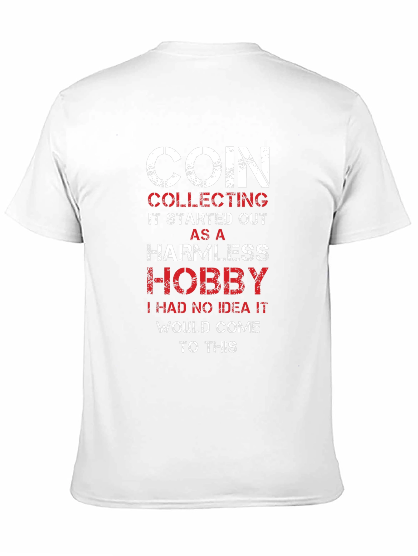 Coin Collecting Hobby Tee - Black Graphic T-Shirt