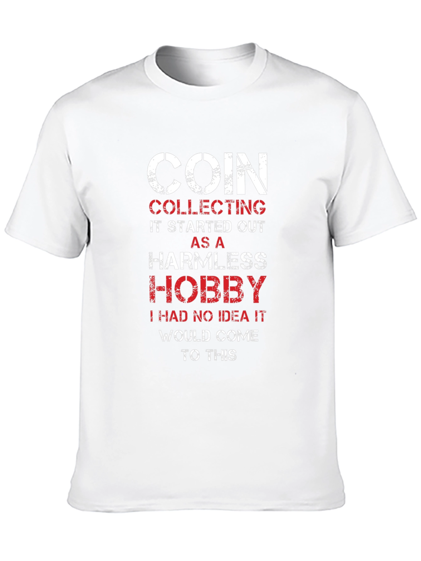 Coin Collecting Hobby Tee - Black Graphic T-Shirt
