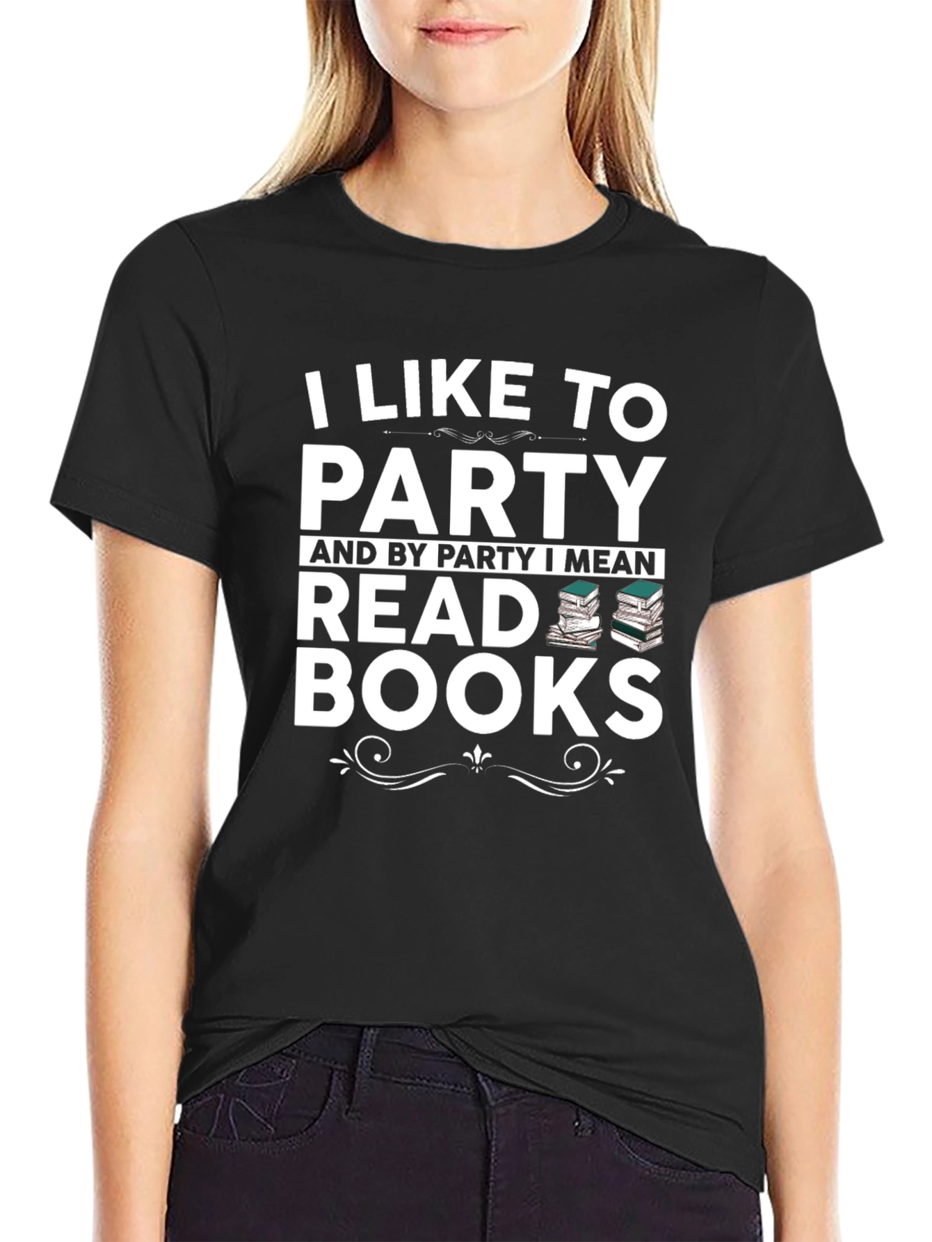 I Like To Party & Read Books Graphic T-Shirt