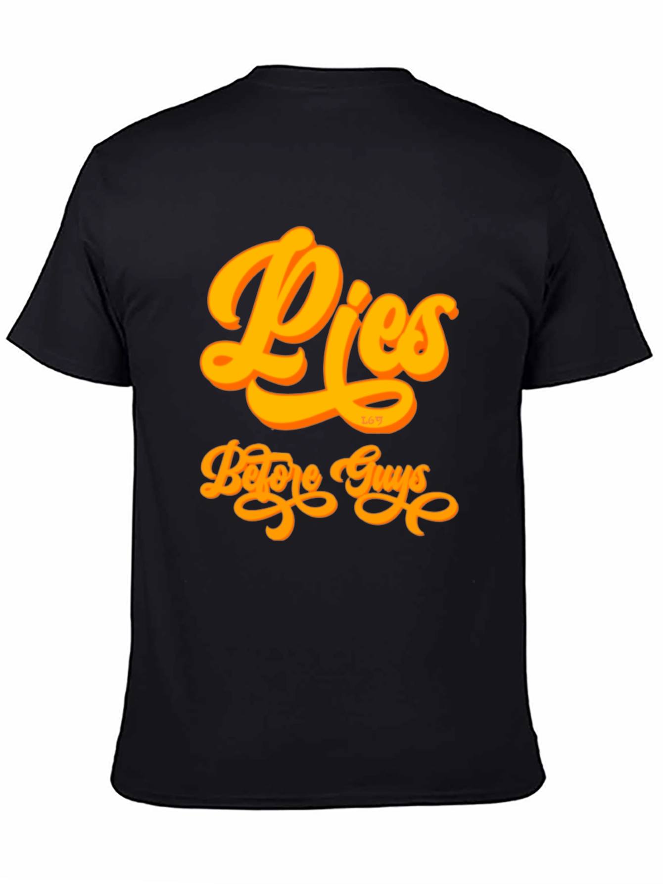 Pies Before Guys Graphic Tee - Black