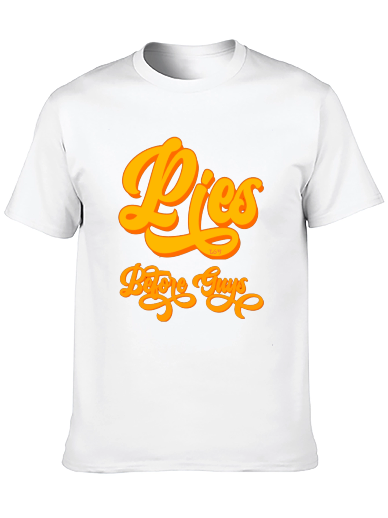Pies Before Guys Graphic Tee - Black