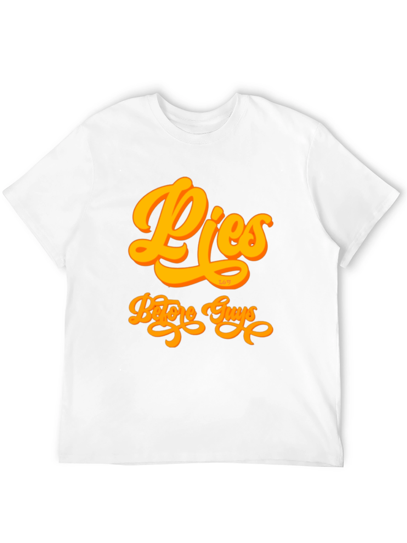 Pies Before Guys Graphic Tee - Black