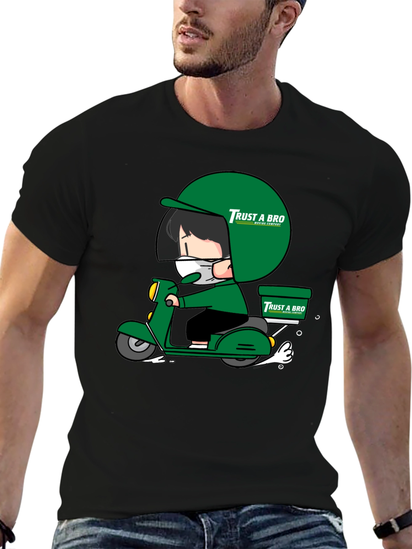 Trust A Bro Cartoon Graphic T-Shirt