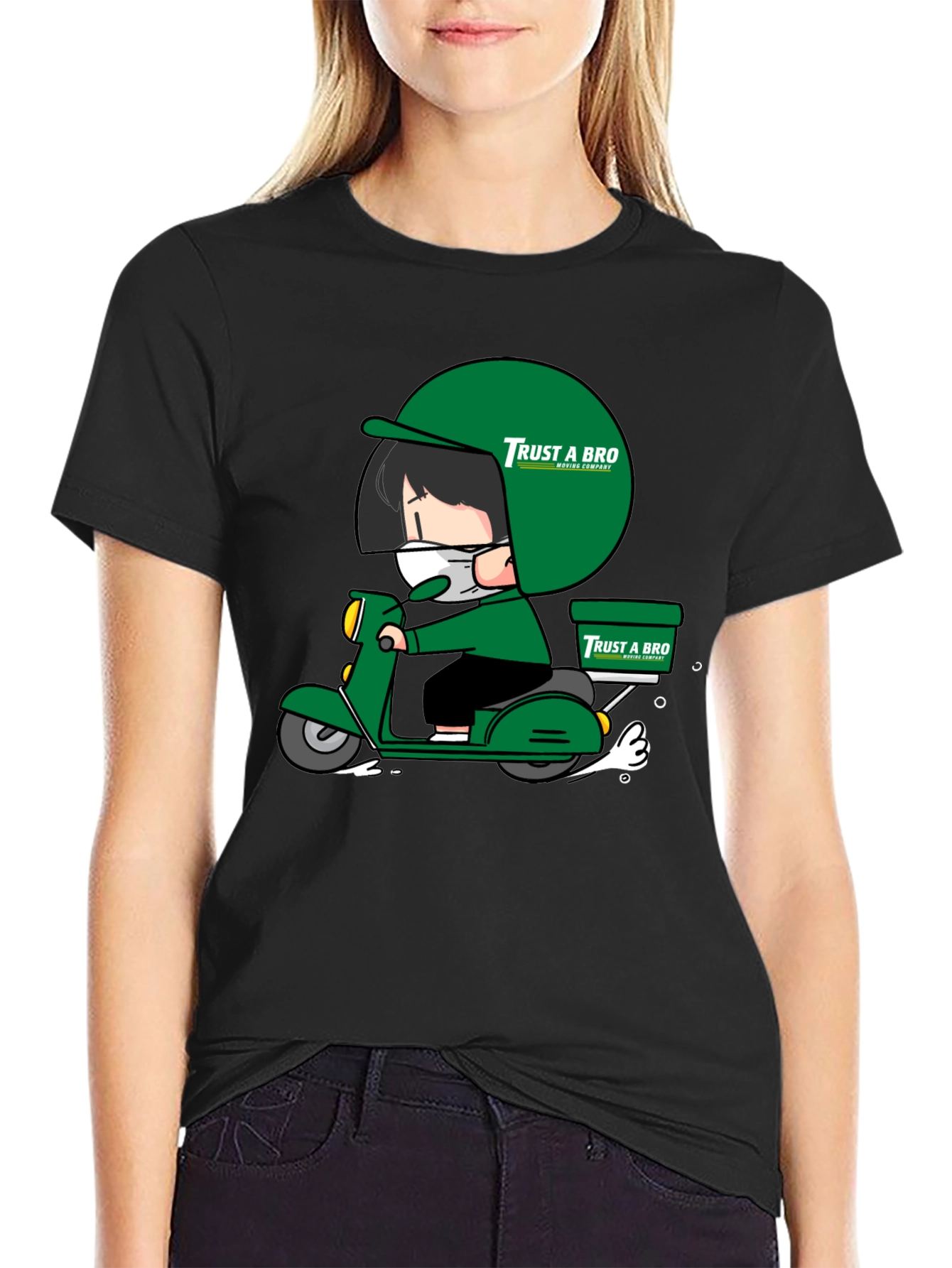 Trust A Bro Cartoon Graphic T-Shirt
