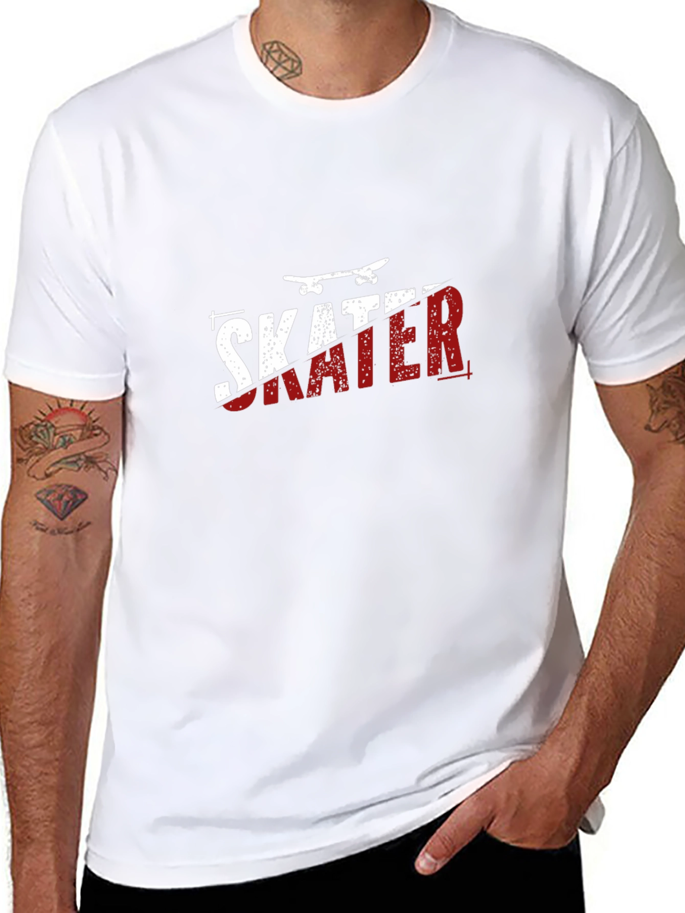 Skater Graphic Tee - Black T-Shirt