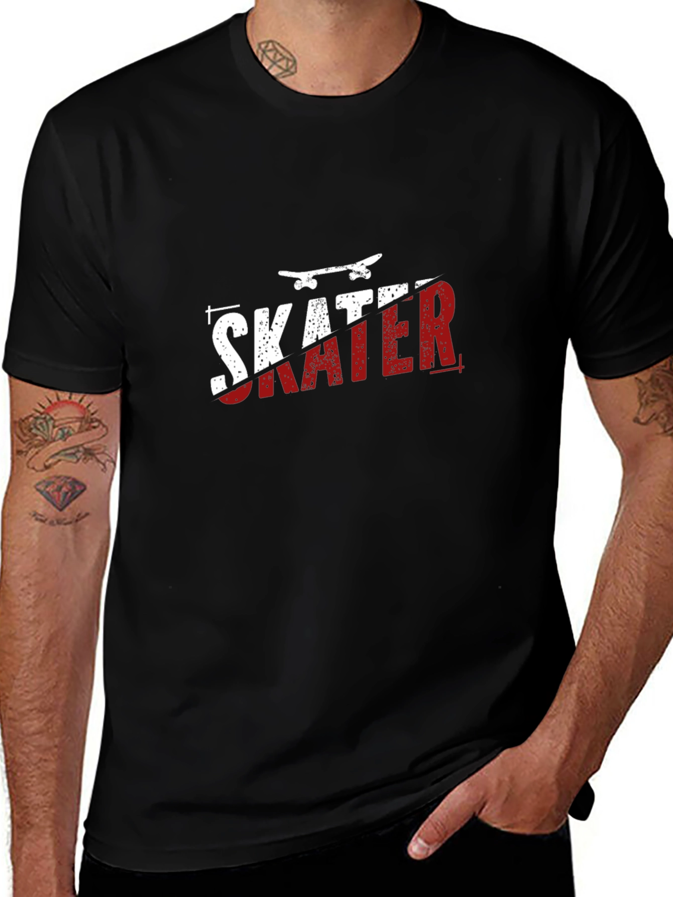 Skater Graphic Tee - Black T-Shirt