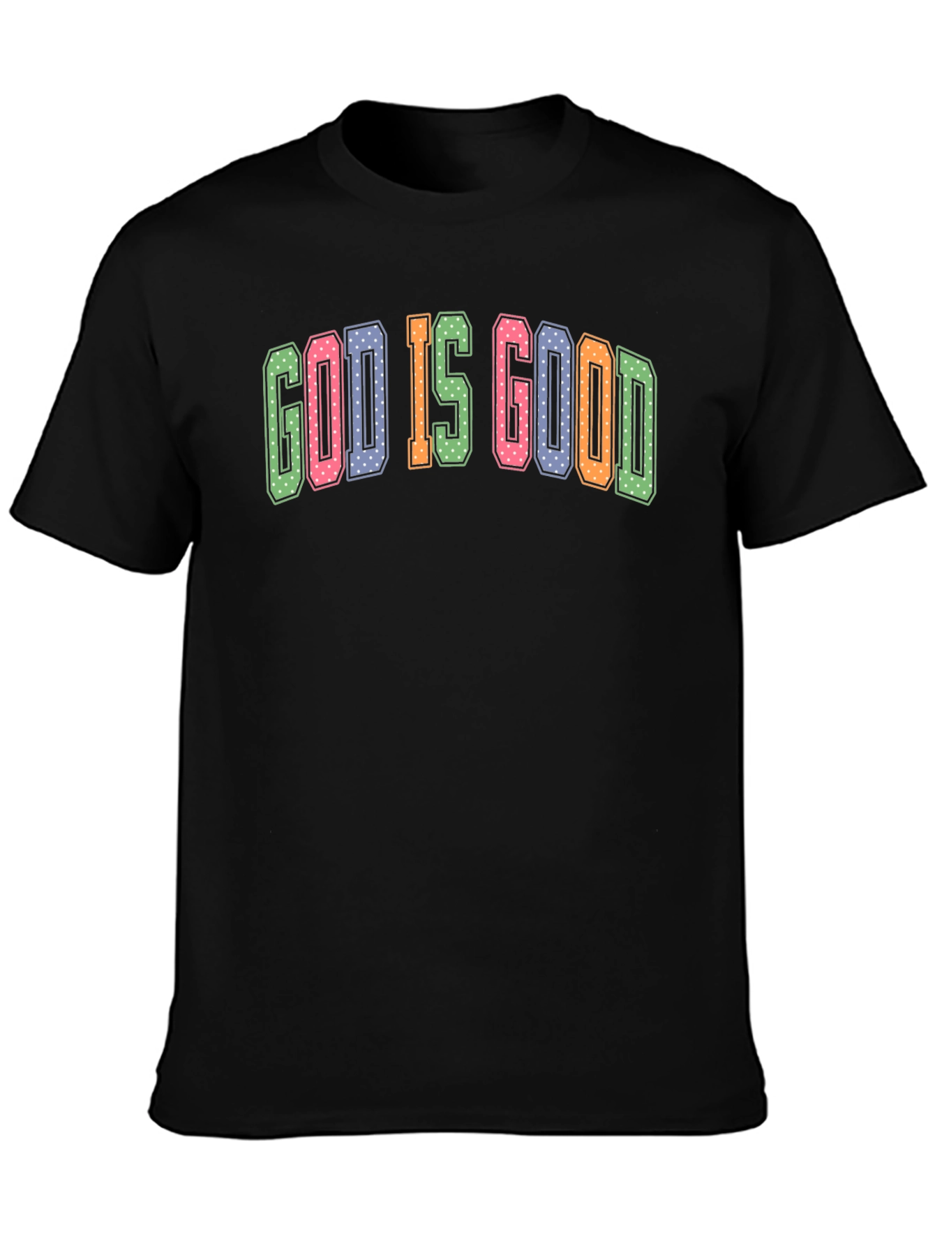 God is Good Graphic Tee - Black Cotton Blend