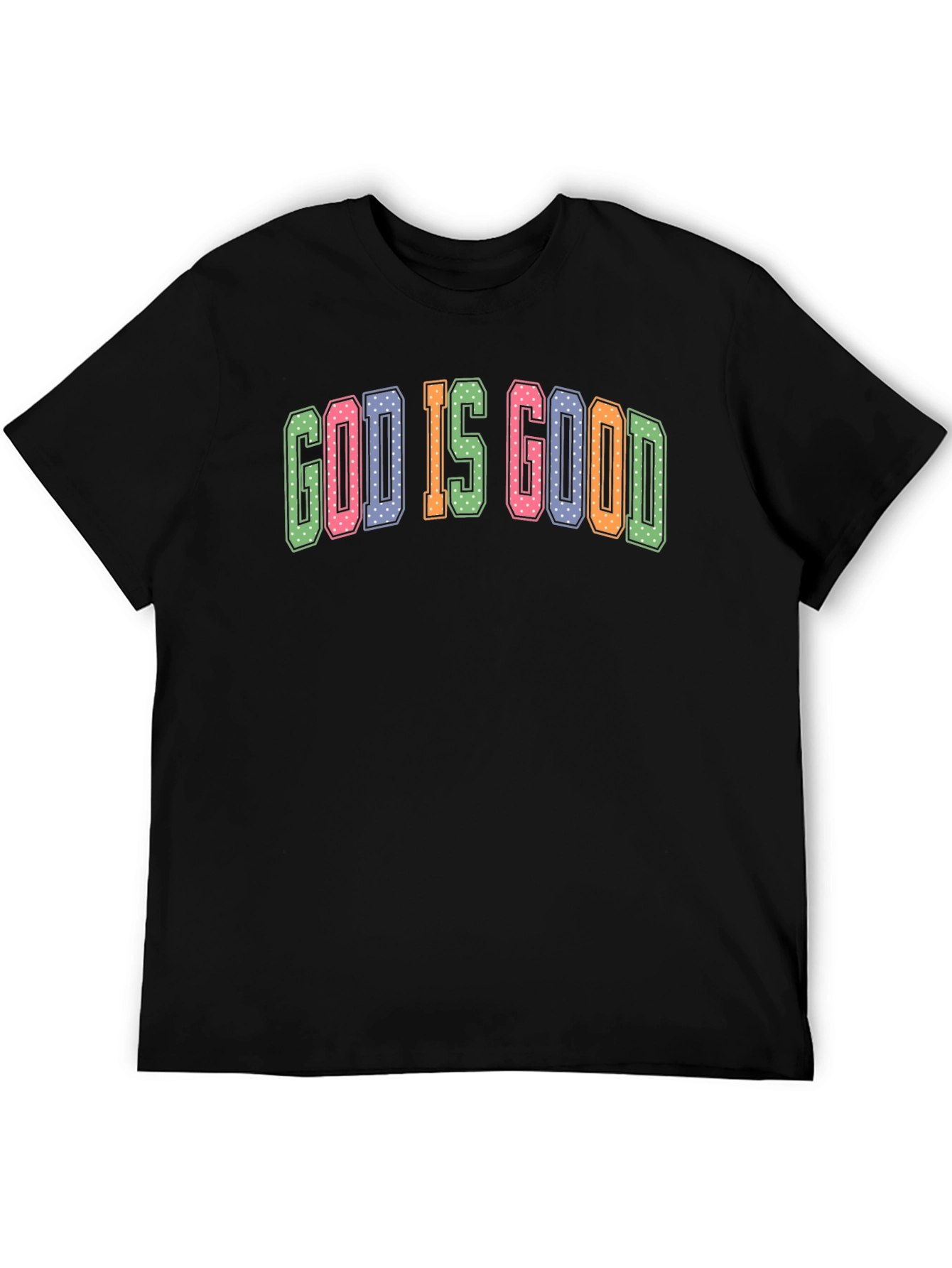 God is Good Graphic Tee - Black Cotton Blend