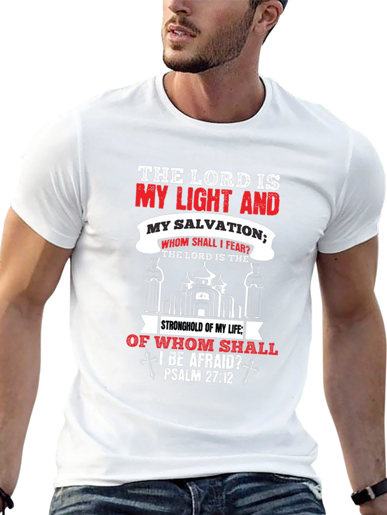 Faith-Inspired T-Shirt: Psalm 27:1