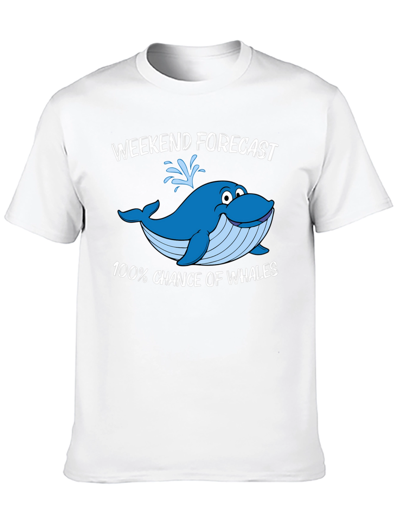 Weekend Forecast Whale Graphic T-Shirt