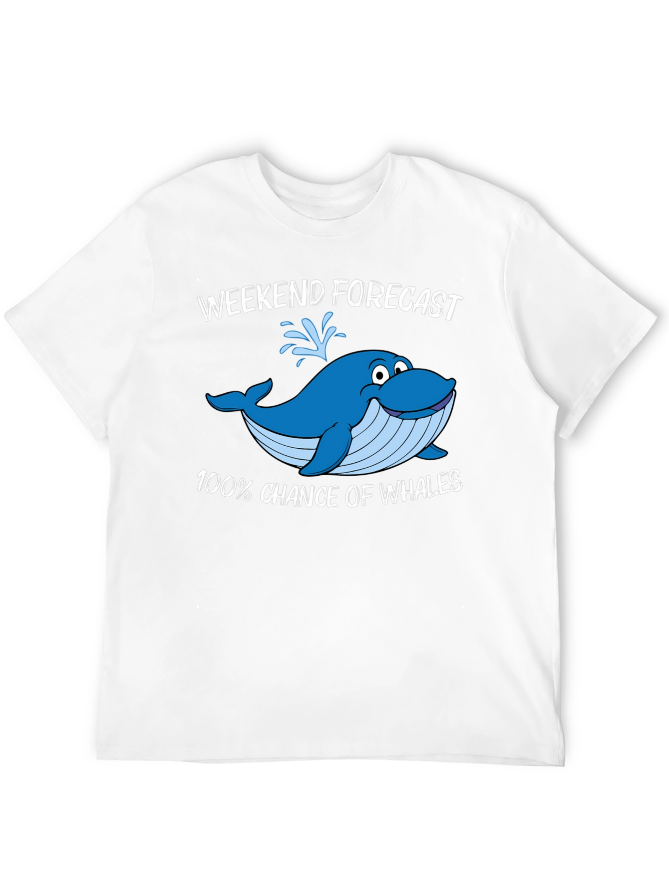 Weekend Forecast Whale Graphic T-Shirt