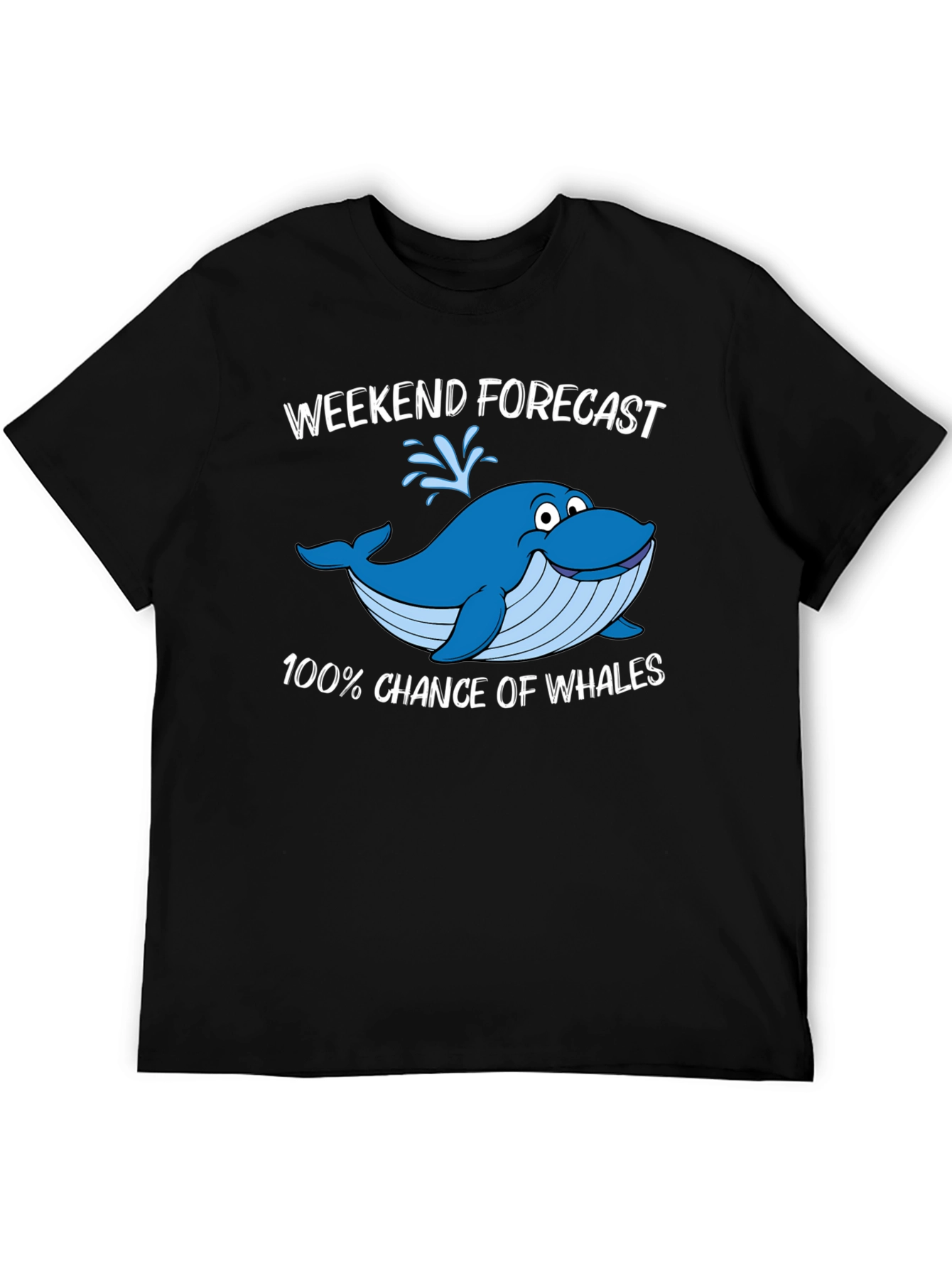 Weekend Forecast Whale Graphic T-Shirt