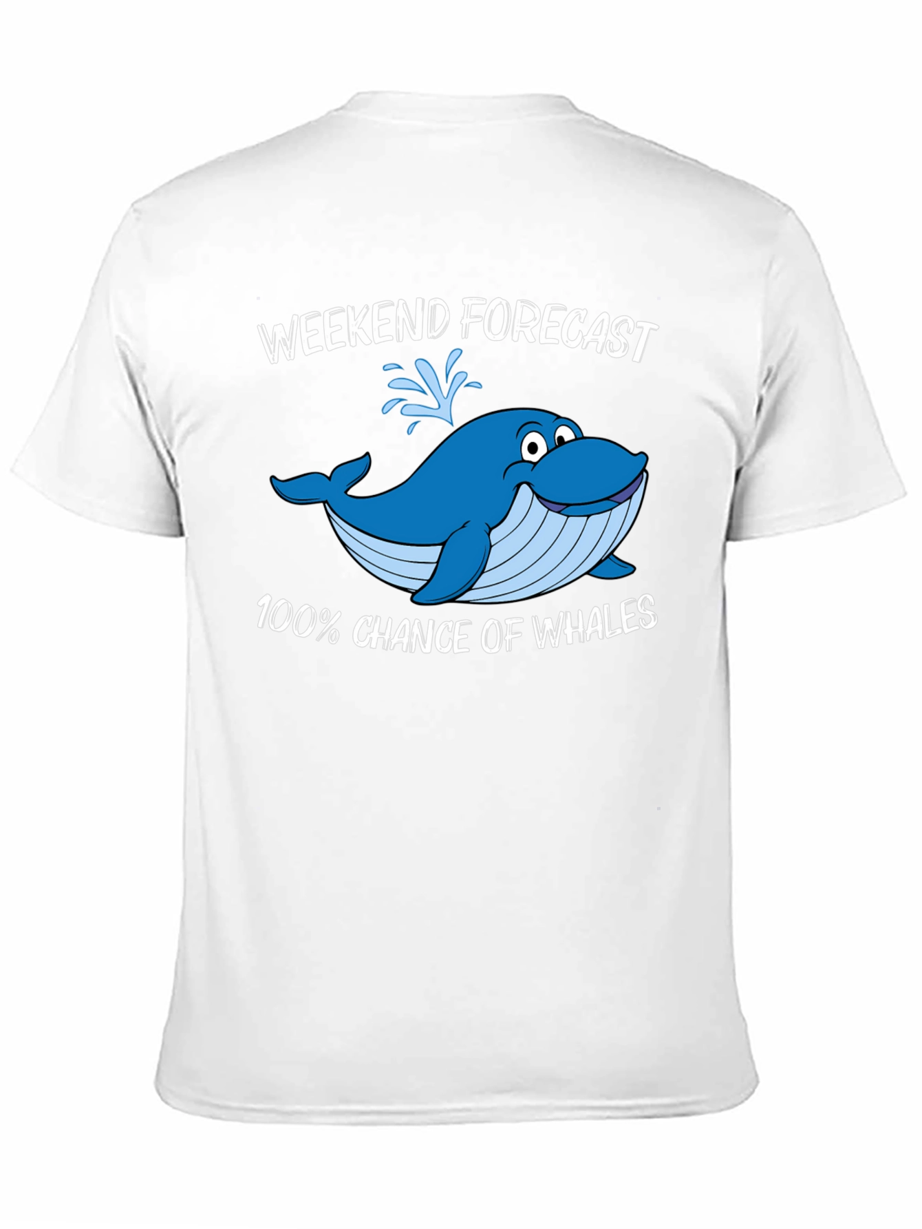 Weekend Forecast Whale Graphic T-Shirt