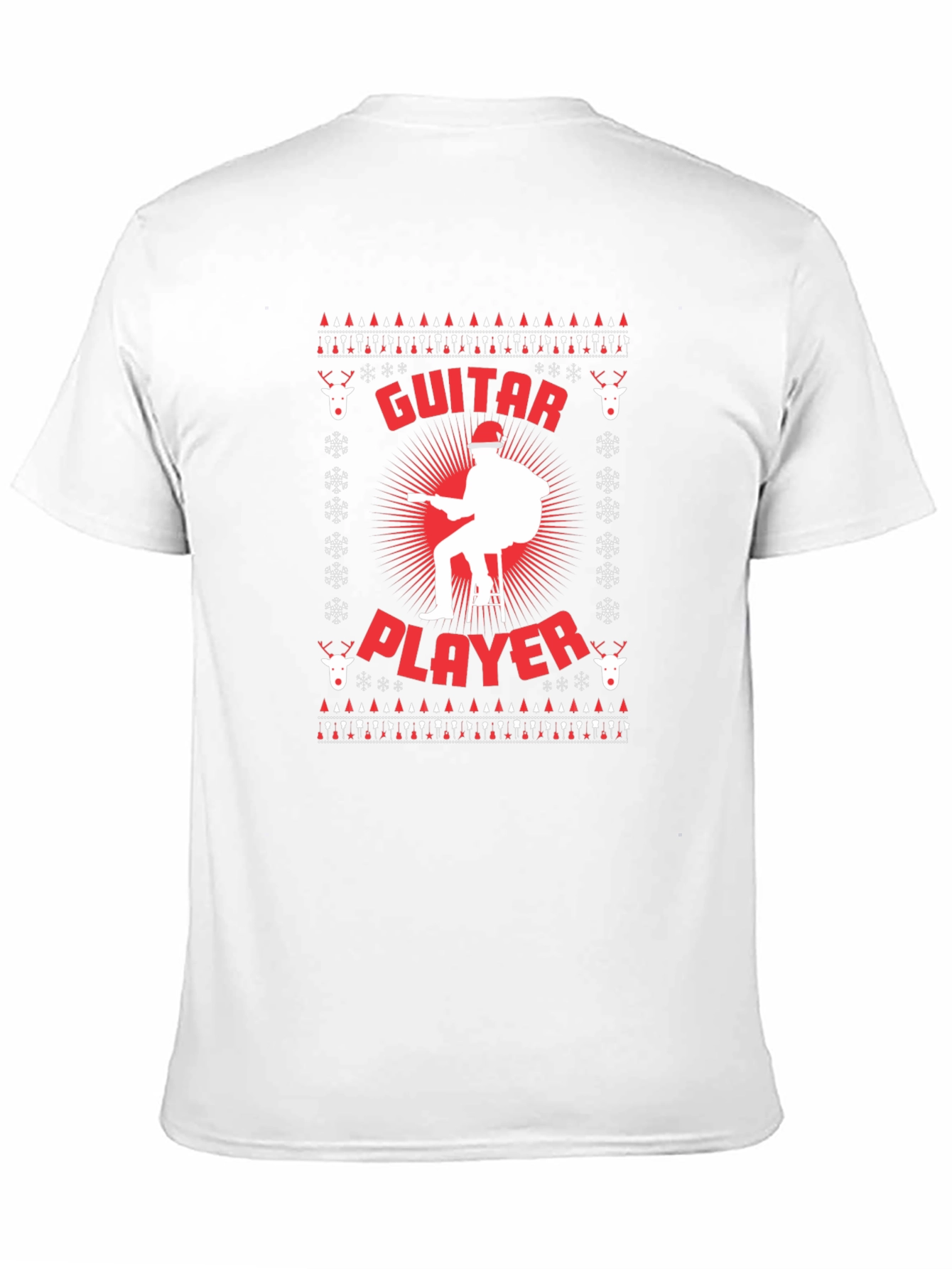 Guitar Player Ugly Christmas Sweater T-Shirt