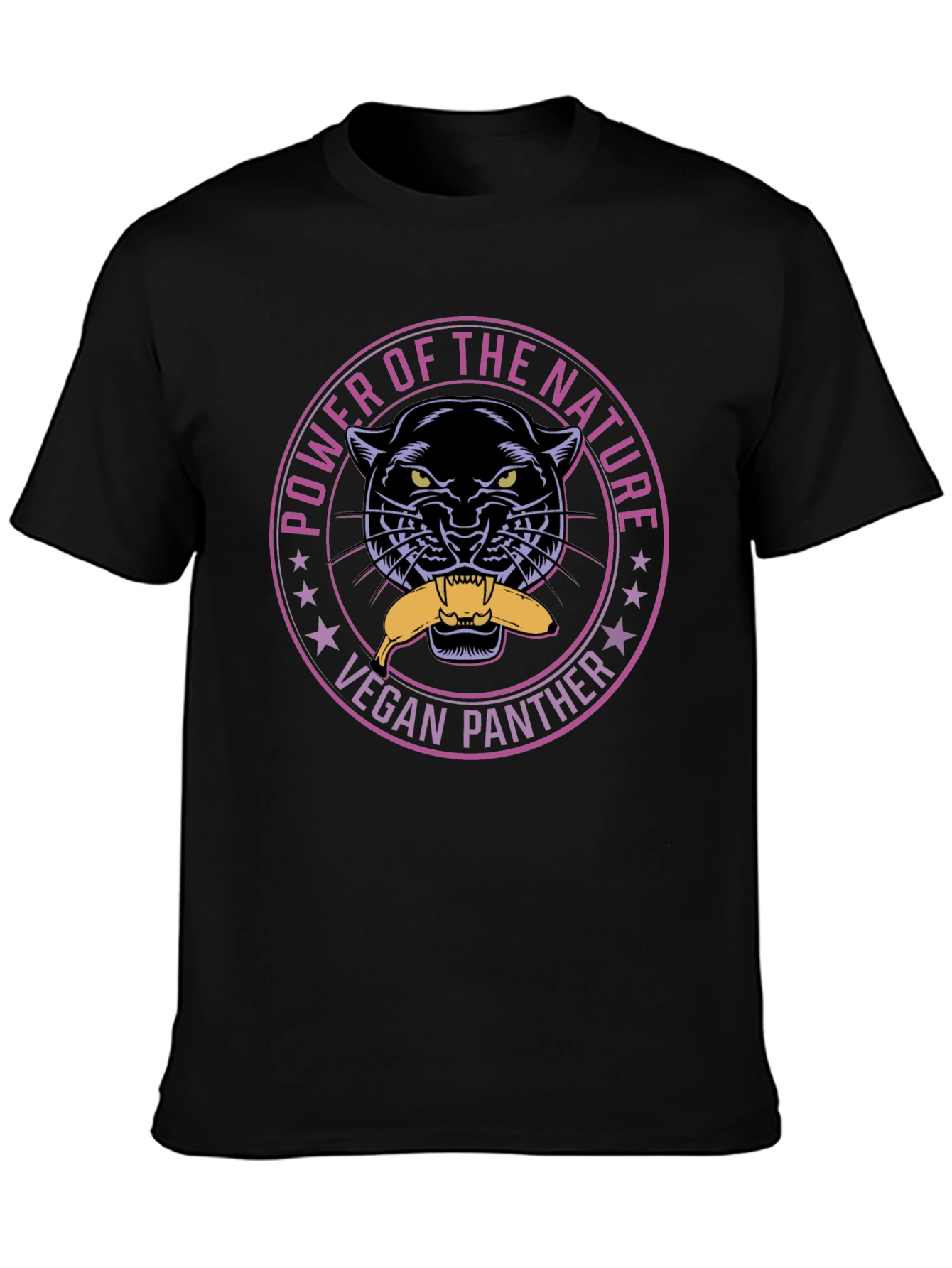Vegan Panther Power T-Shirt - Nature Lover Tee