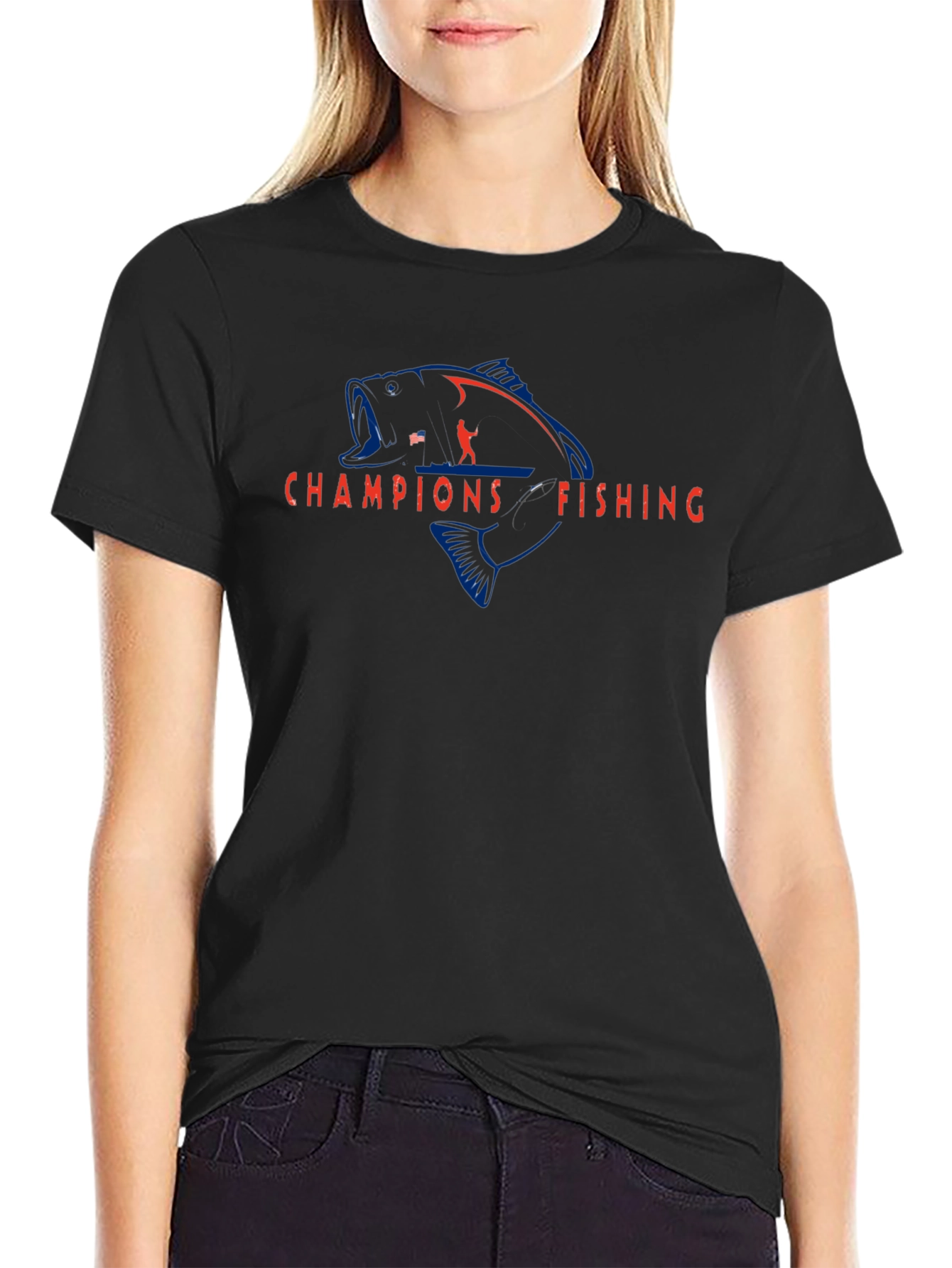 Champions Fishing Graphic T-Shirt