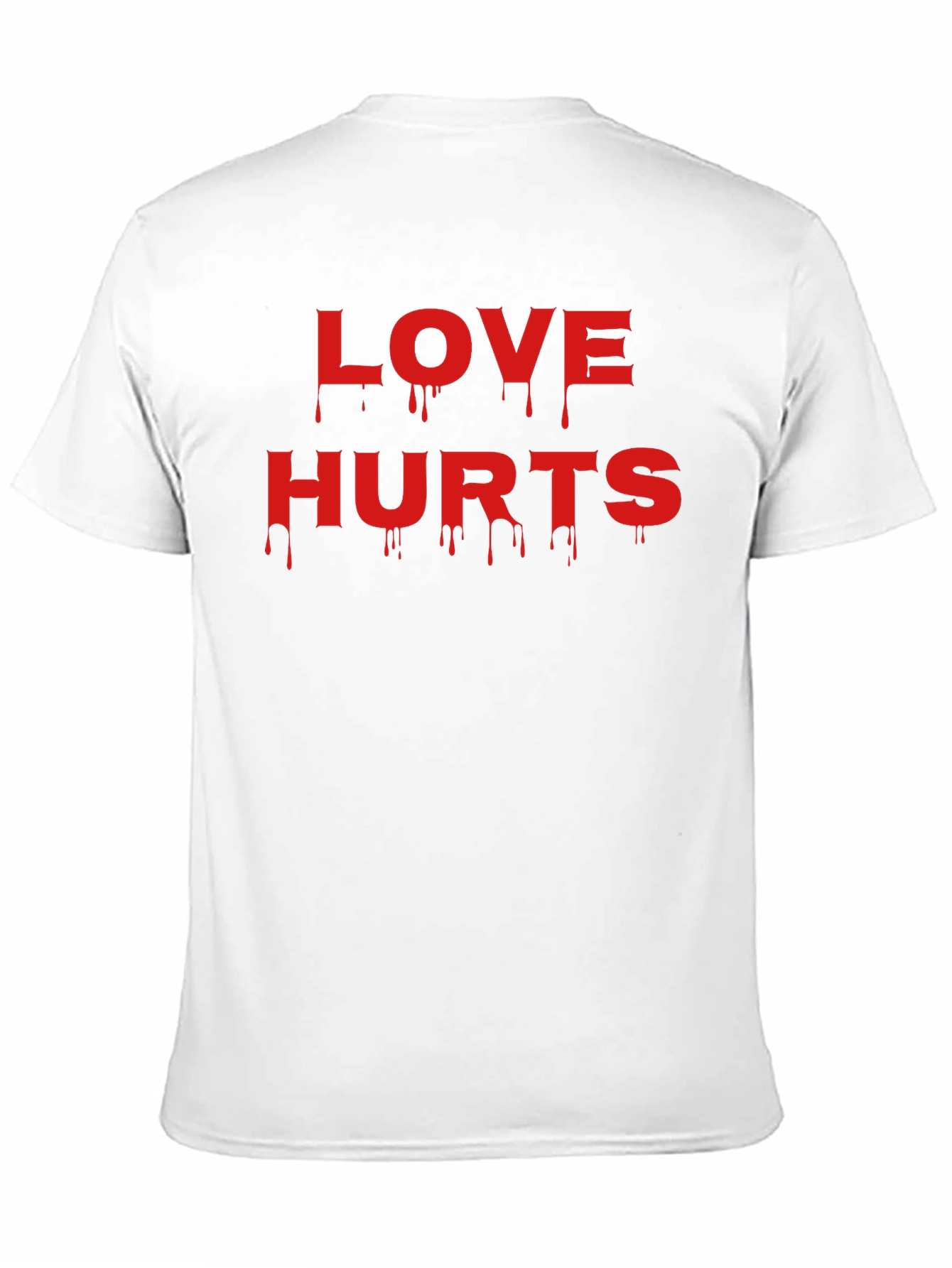 Love Hurts Graphic Tee - Black Crew Neck T-Shirt
