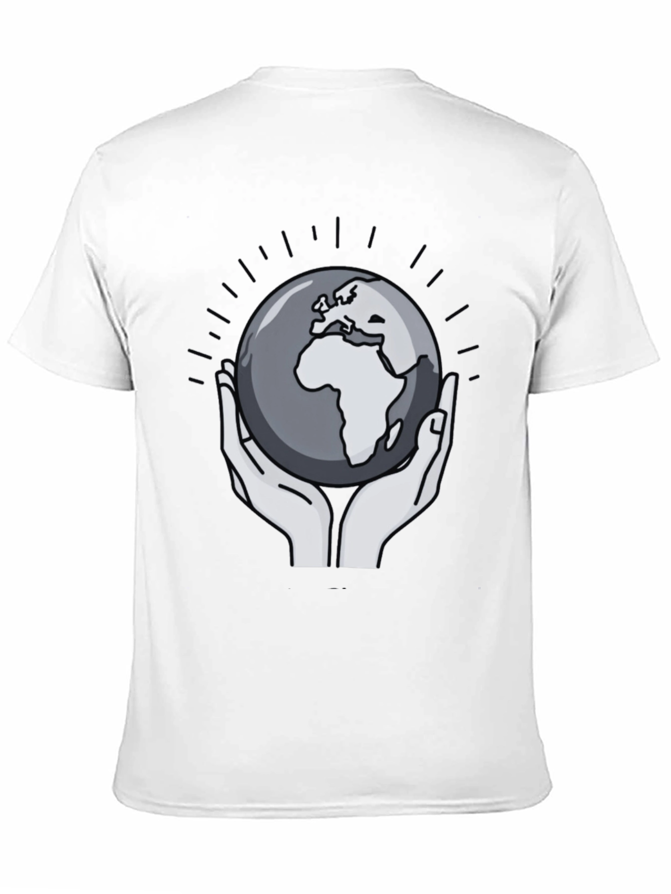 Earth in Our Hands Graphic Tee - Black