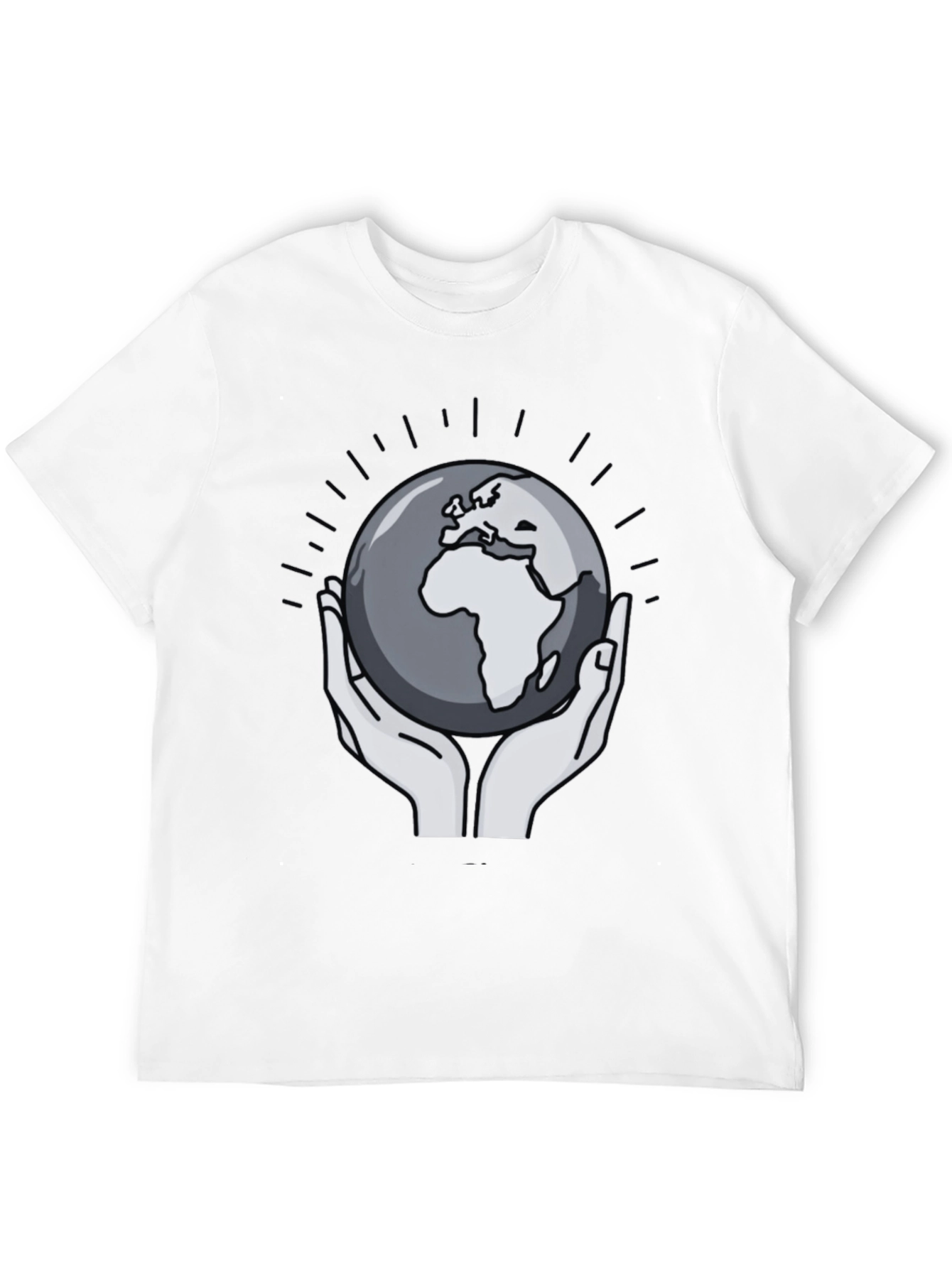 Earth in Our Hands Graphic Tee - Black