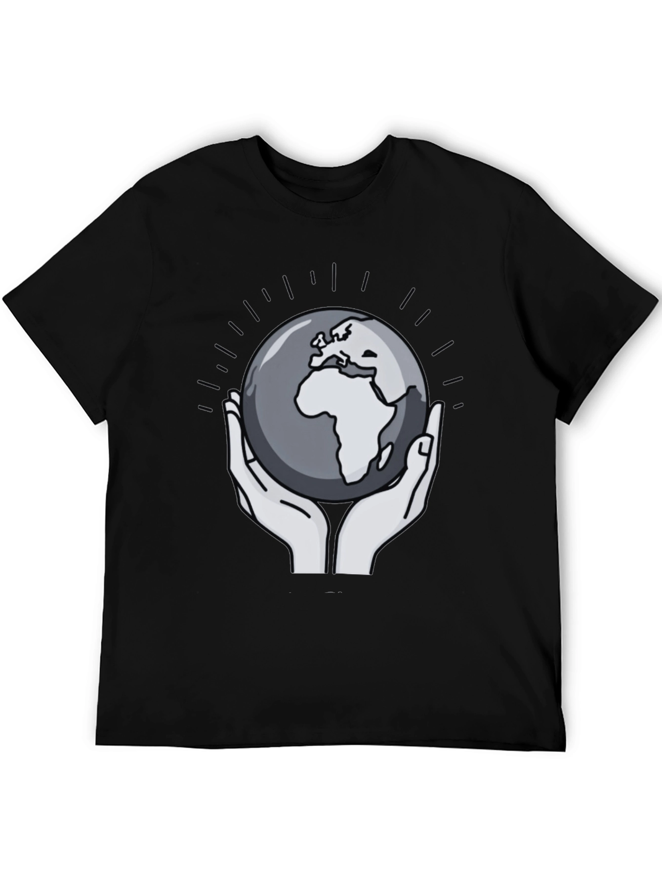 Earth in Our Hands Graphic Tee - Black