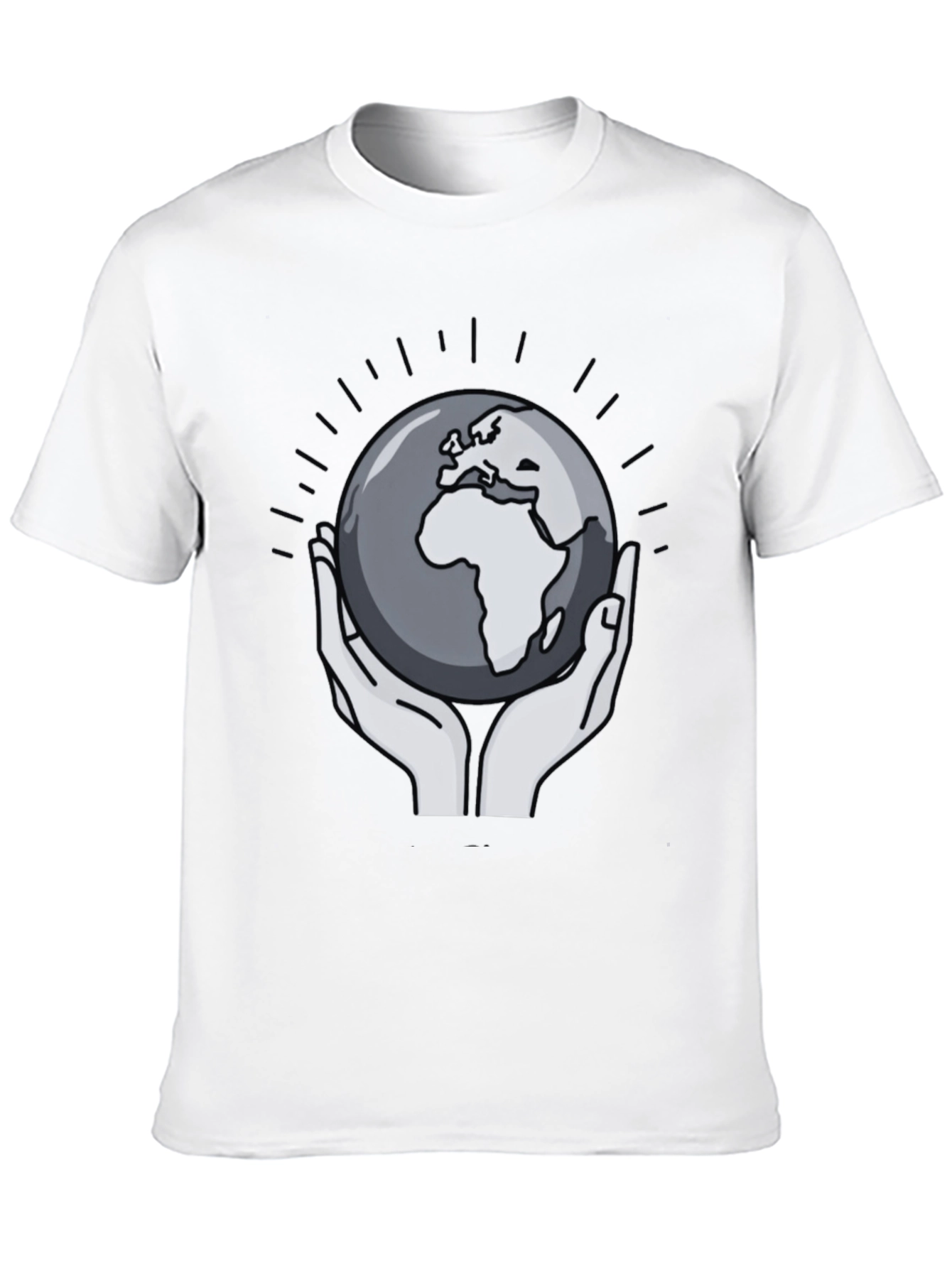 Earth in Our Hands Graphic Tee - Black