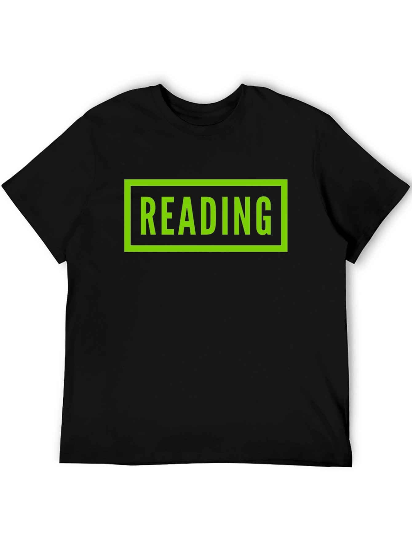 Reading Graphic Tee - Black Cotton T-Shirt