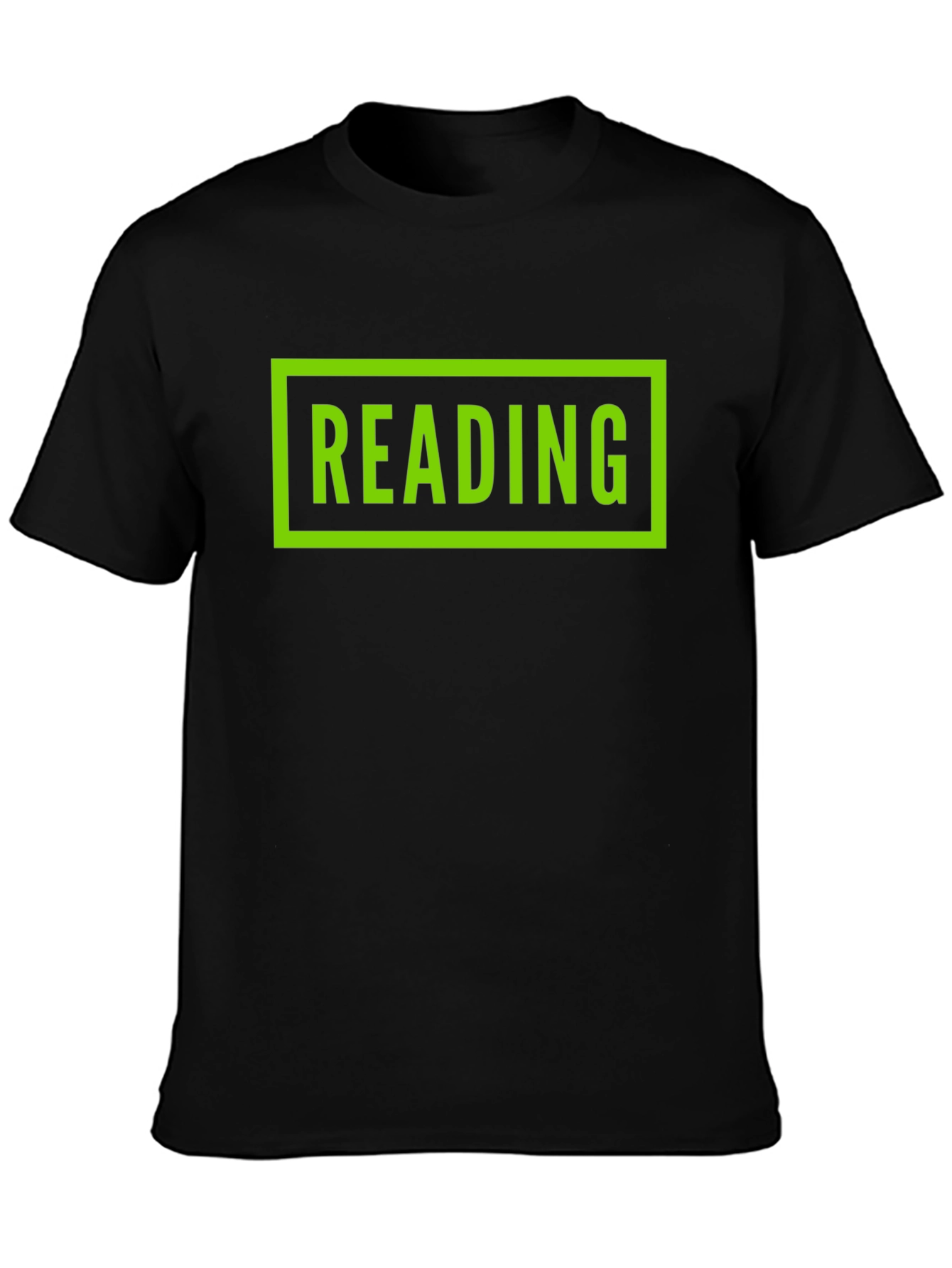 Reading Graphic Tee - Black Cotton T-Shirt