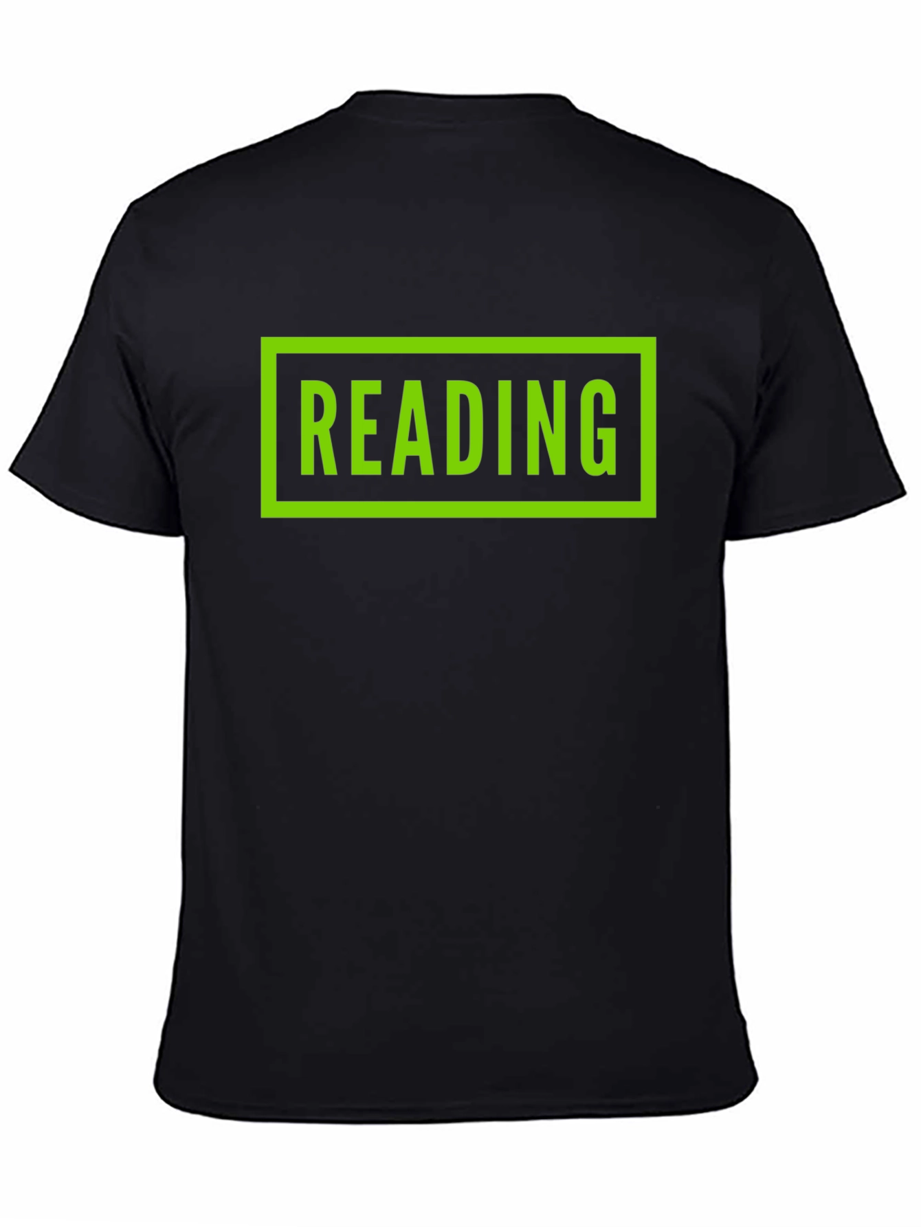 Reading Graphic Tee - Black Cotton T-Shirt
