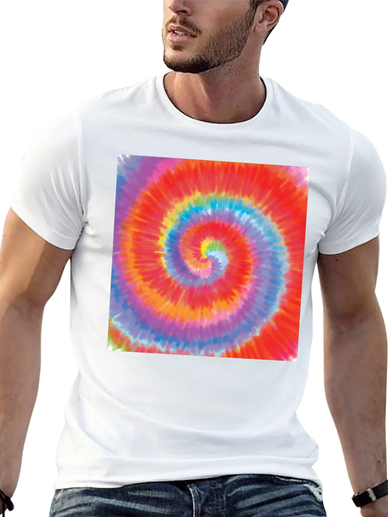 Psychedelic Swirl Tee - Retro Style Comfort
