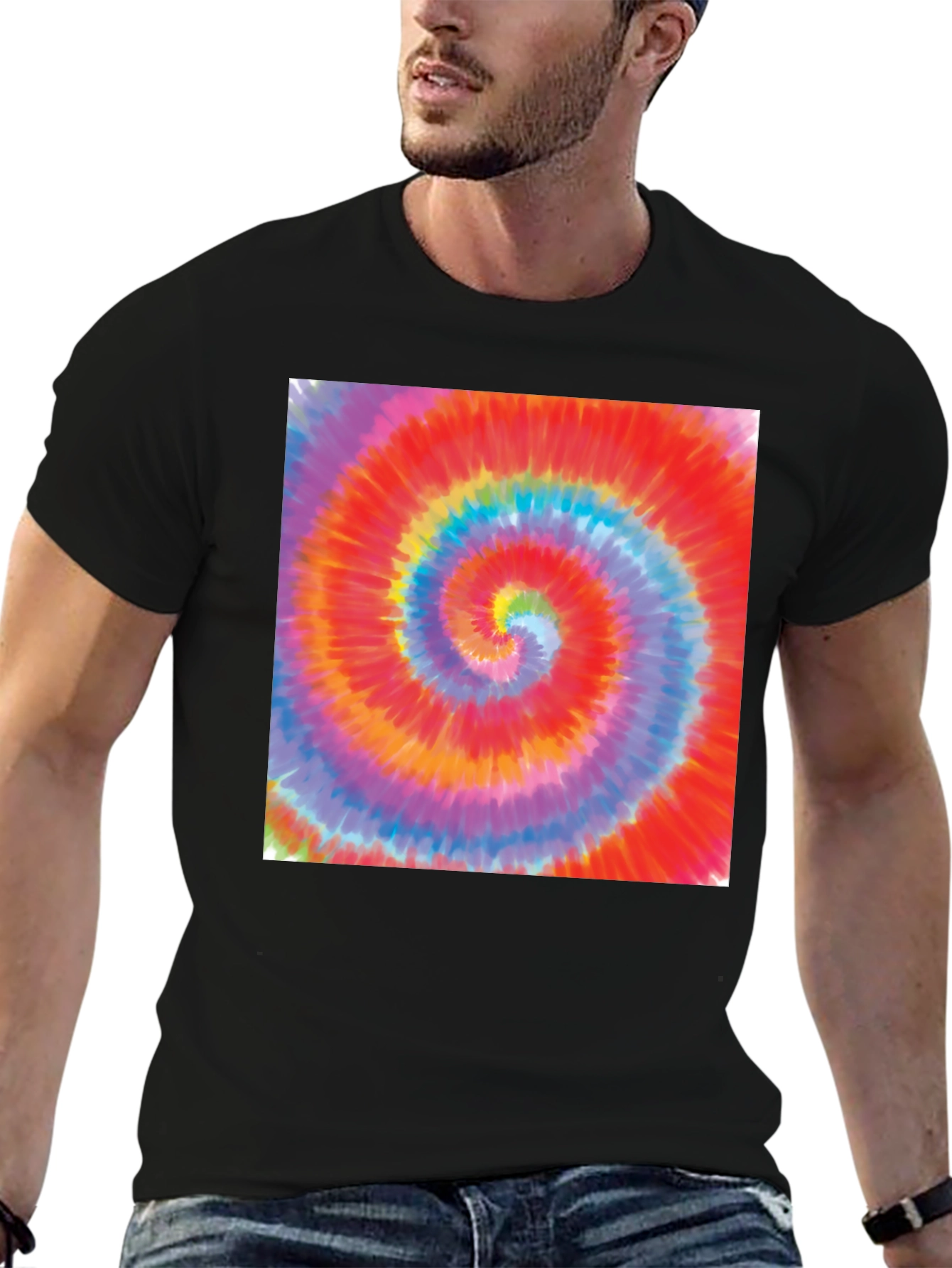 Psychedelic Swirl Tee - Retro Style Comfort