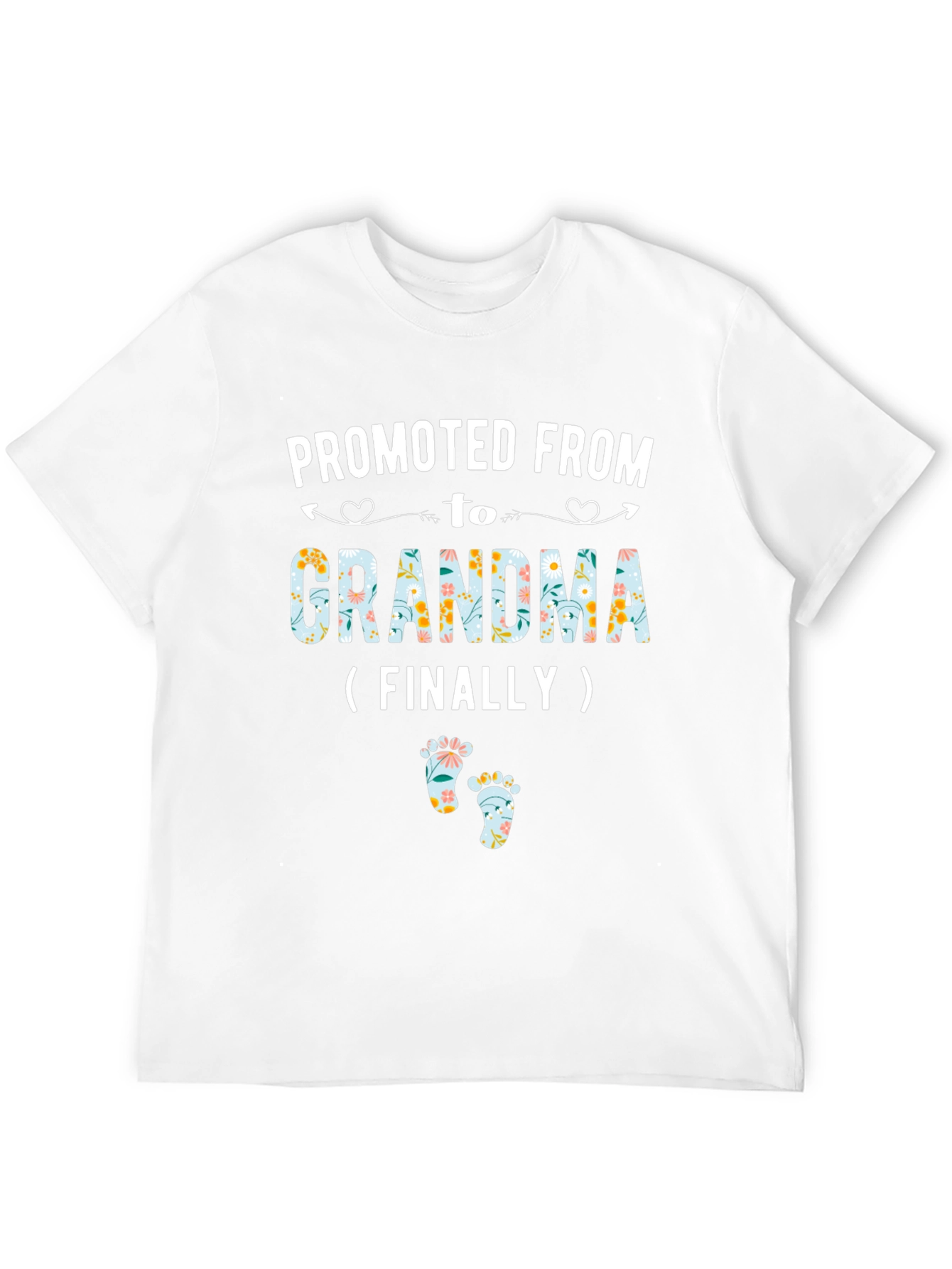 Promoted to Grandma Floral T-Shirt