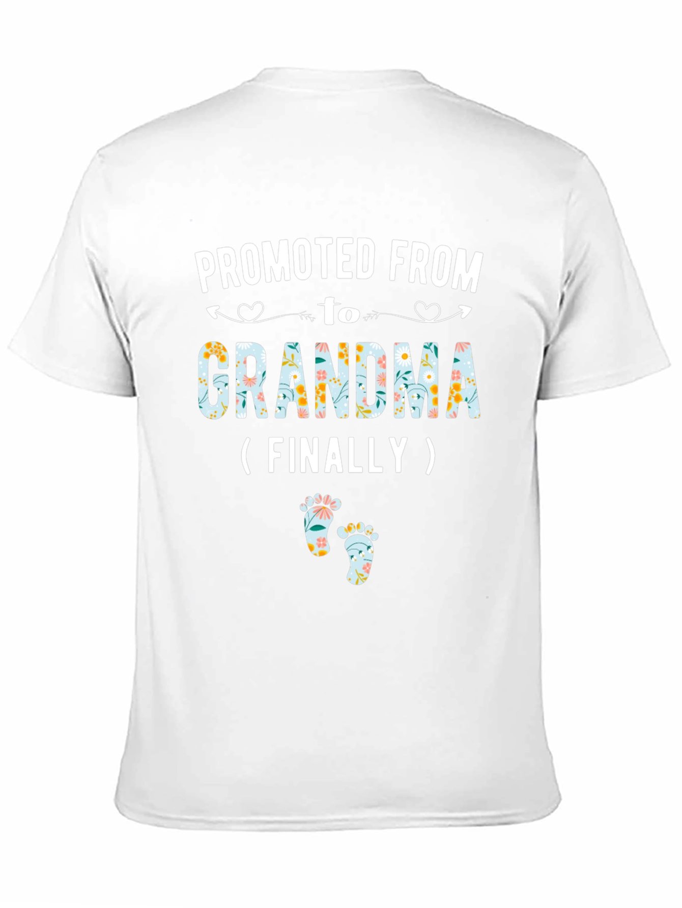 Promoted to Grandma Floral T-Shirt
