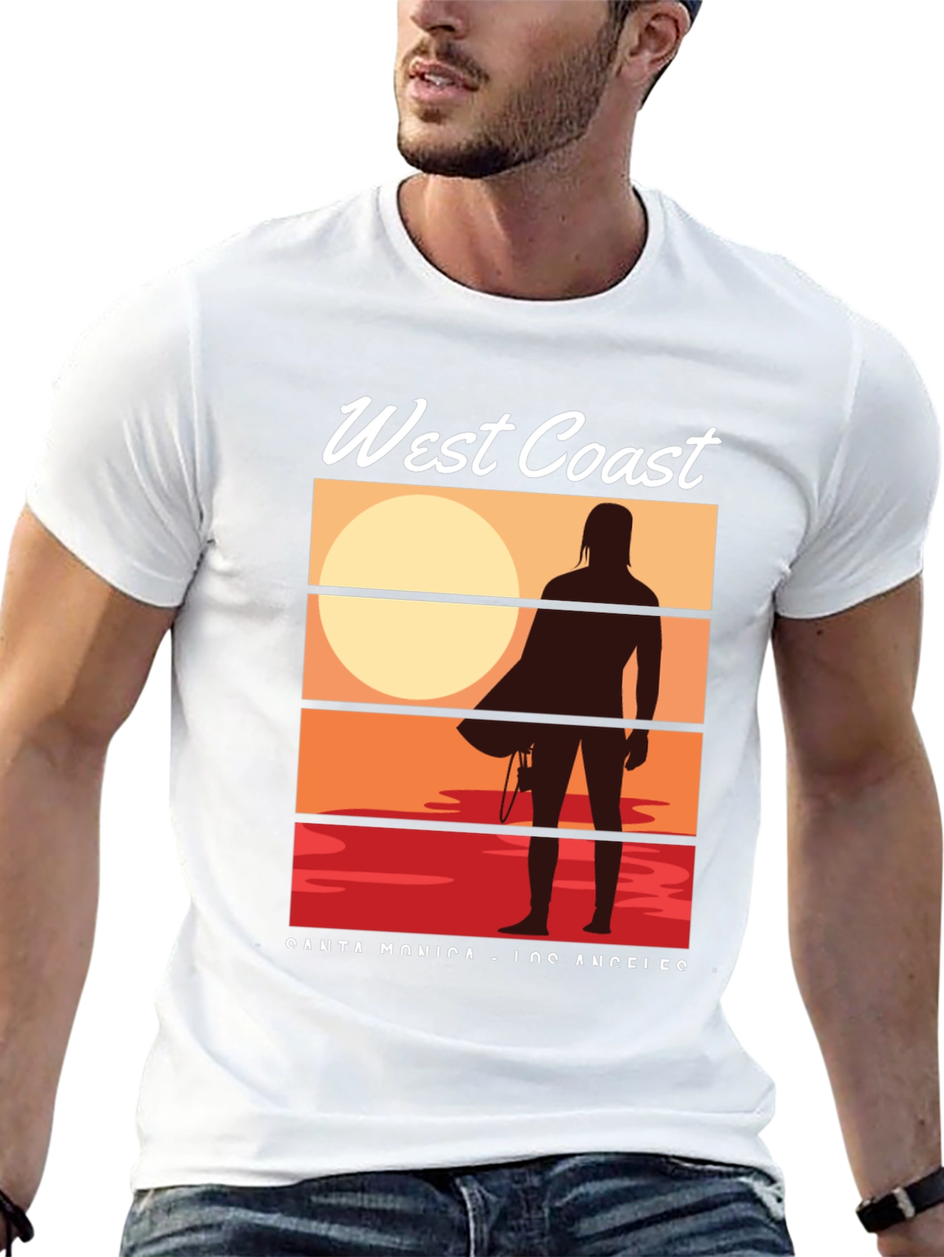 West Coast Surfer Graphic Tee