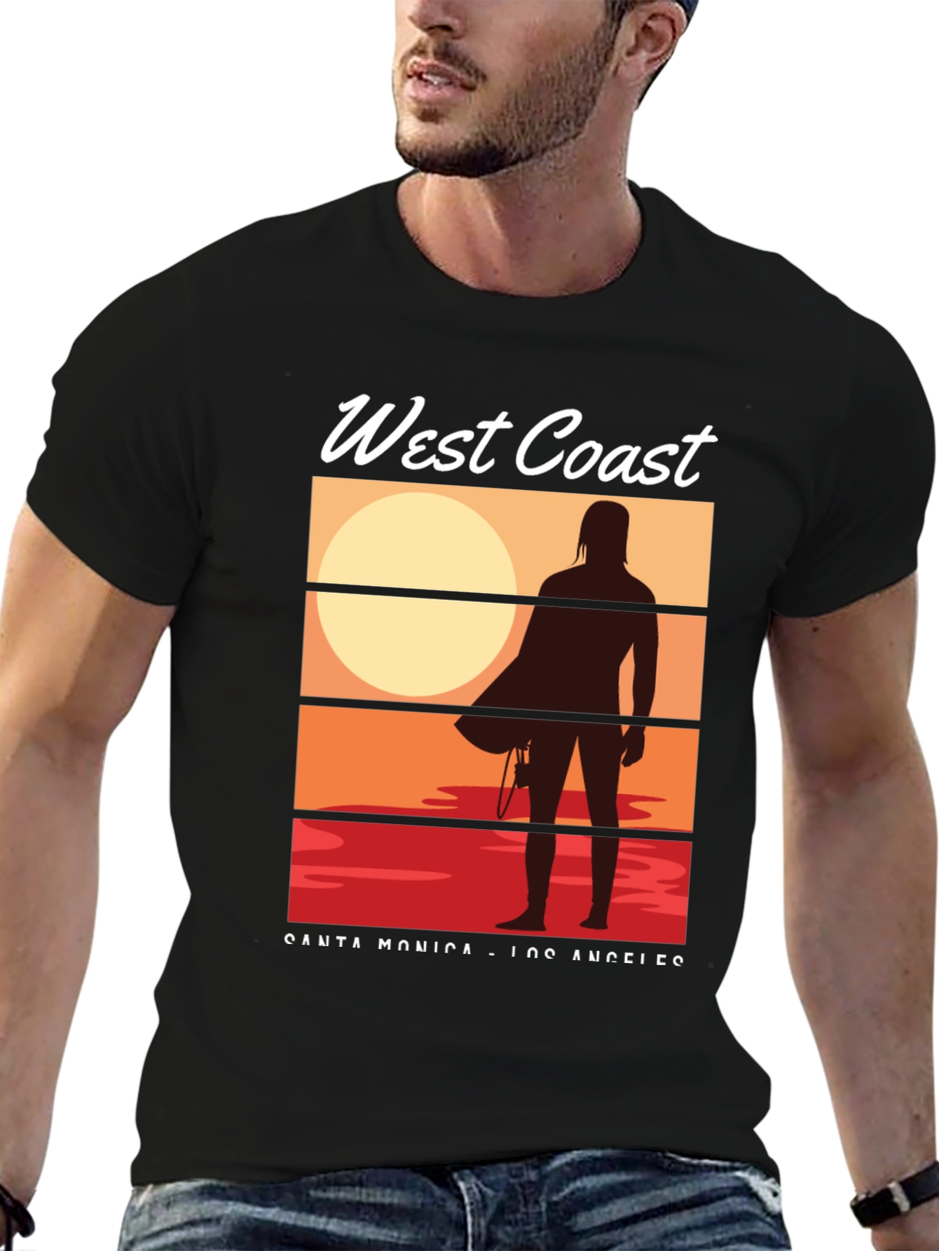 West Coast Surfer Graphic Tee
