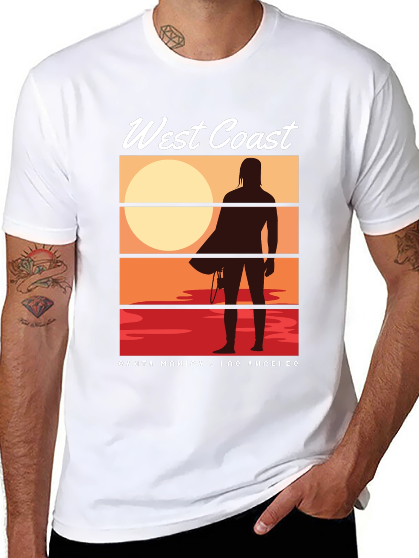 West Coast Surfer Graphic Tee