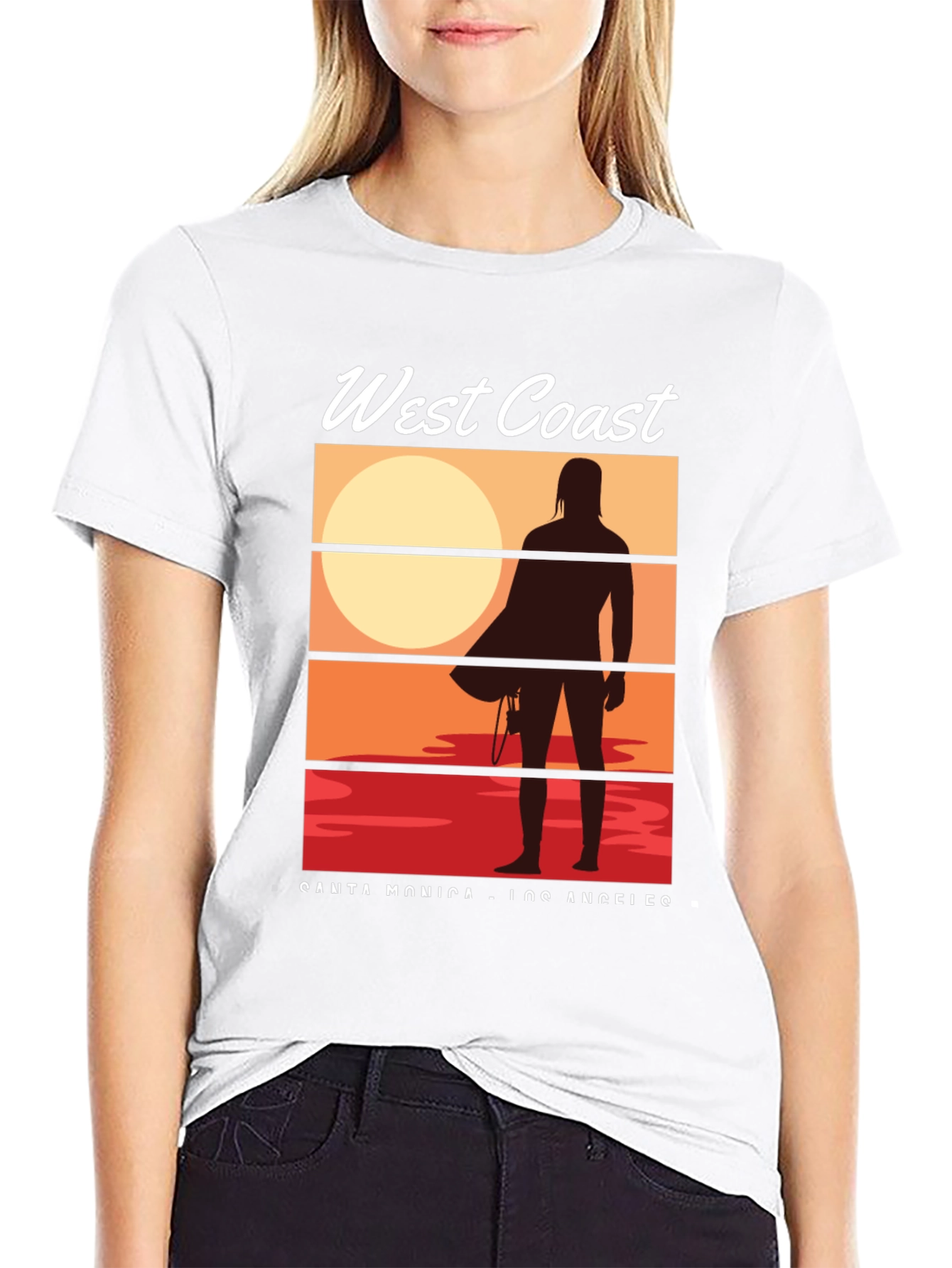 West Coast Surfer Graphic Tee