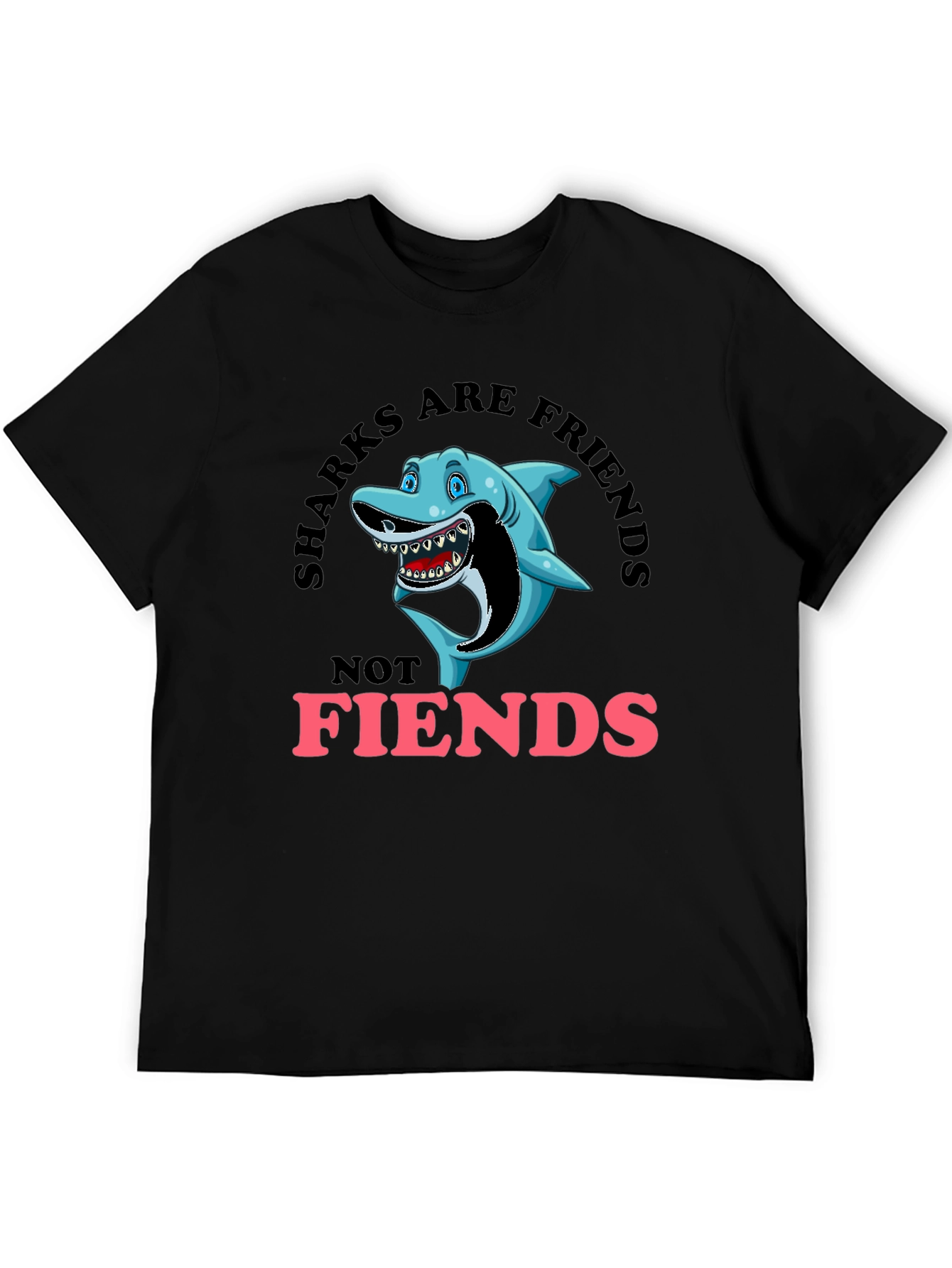 Sharks Are Friends Graphic T-Shirt