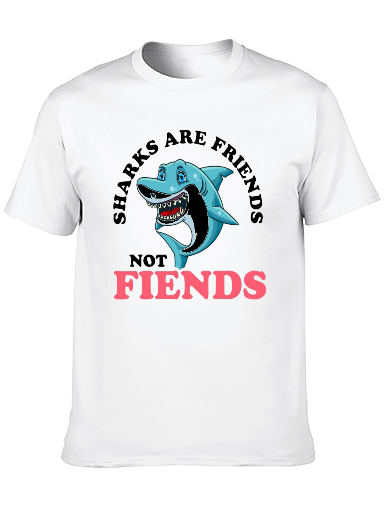 Sharks Are Friends Graphic T-Shirt