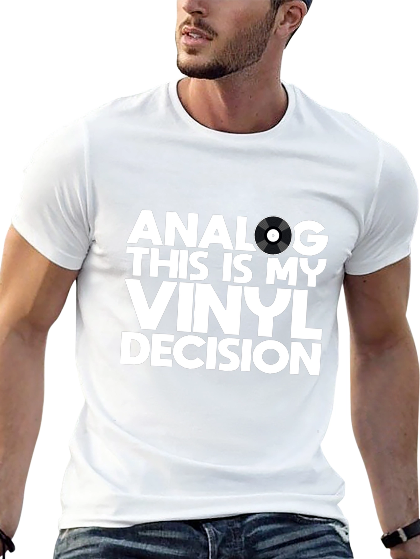 Analog Vinyl Decision T-Shirt - Music Lover Tee