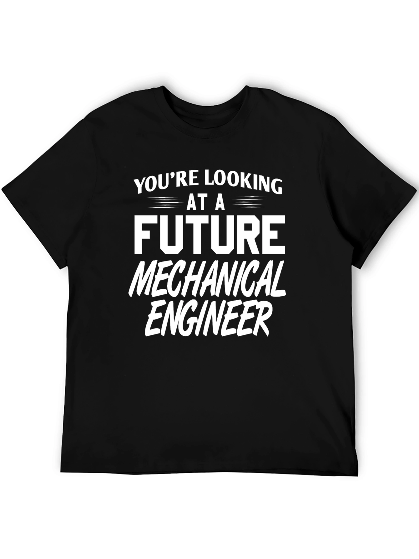 Future Mechanical Engineer Black T-Shirt