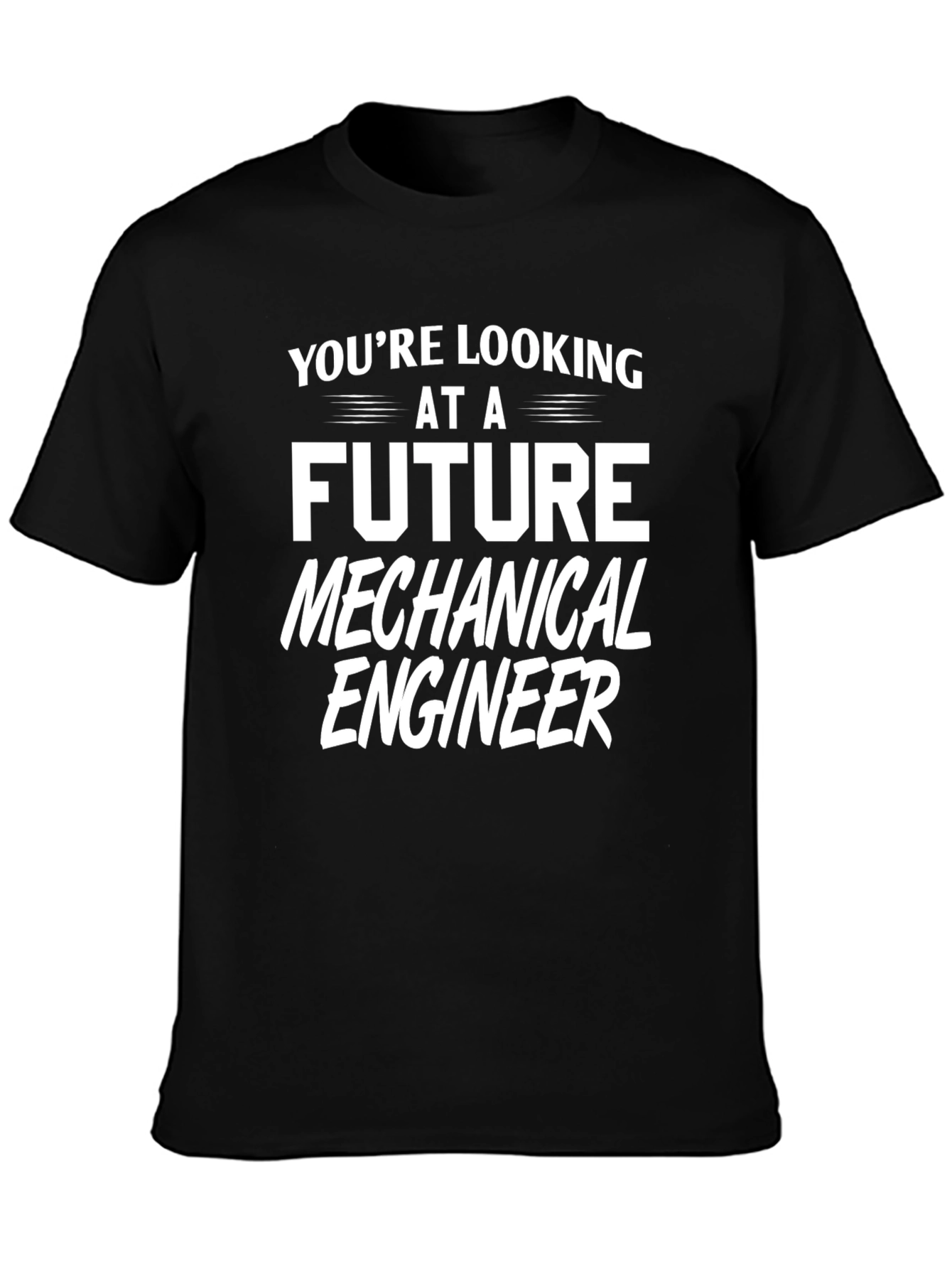 Future Mechanical Engineer Black T-Shirt
