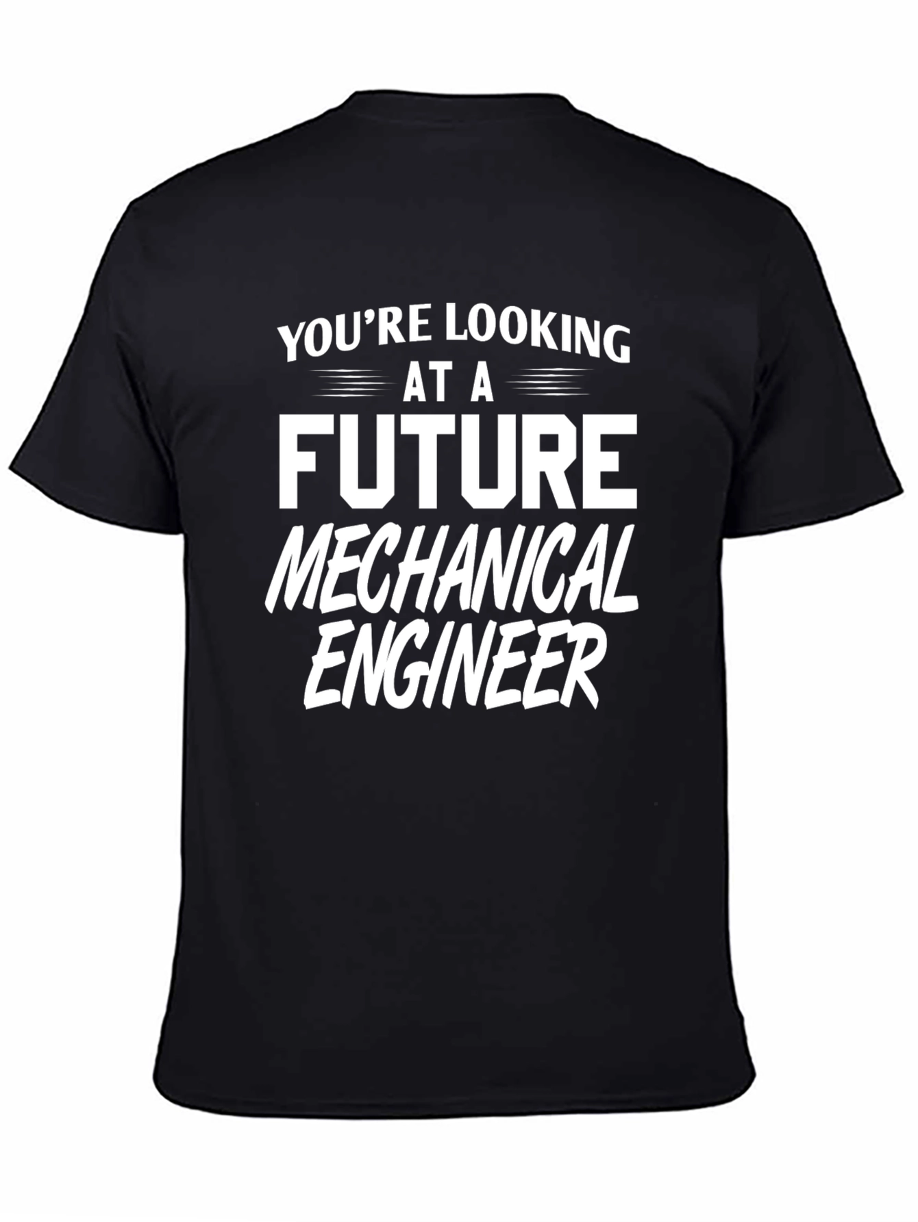 Future Mechanical Engineer Black T-Shirt