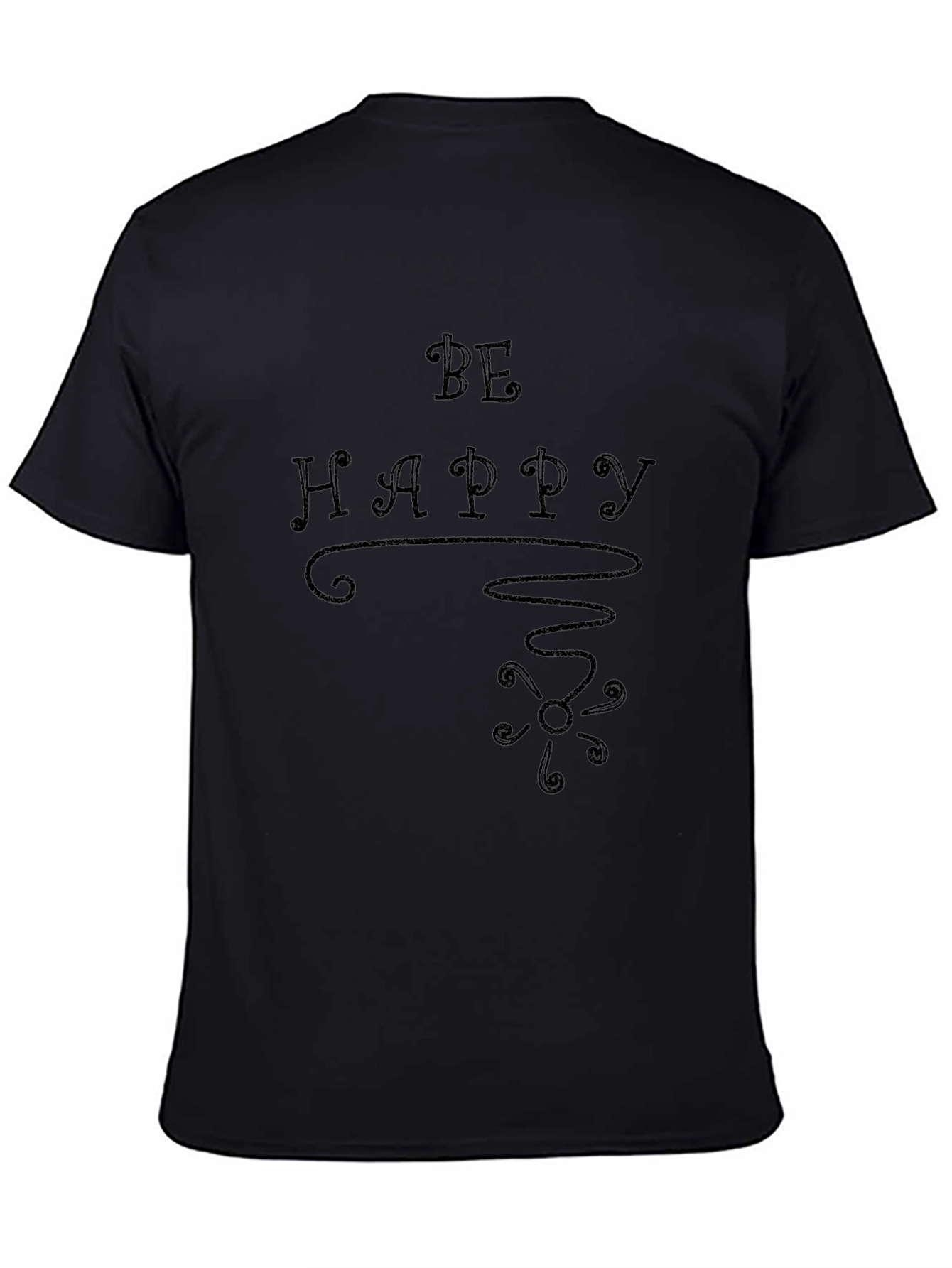 Be Happy Graphic Tee - Positive Vibes