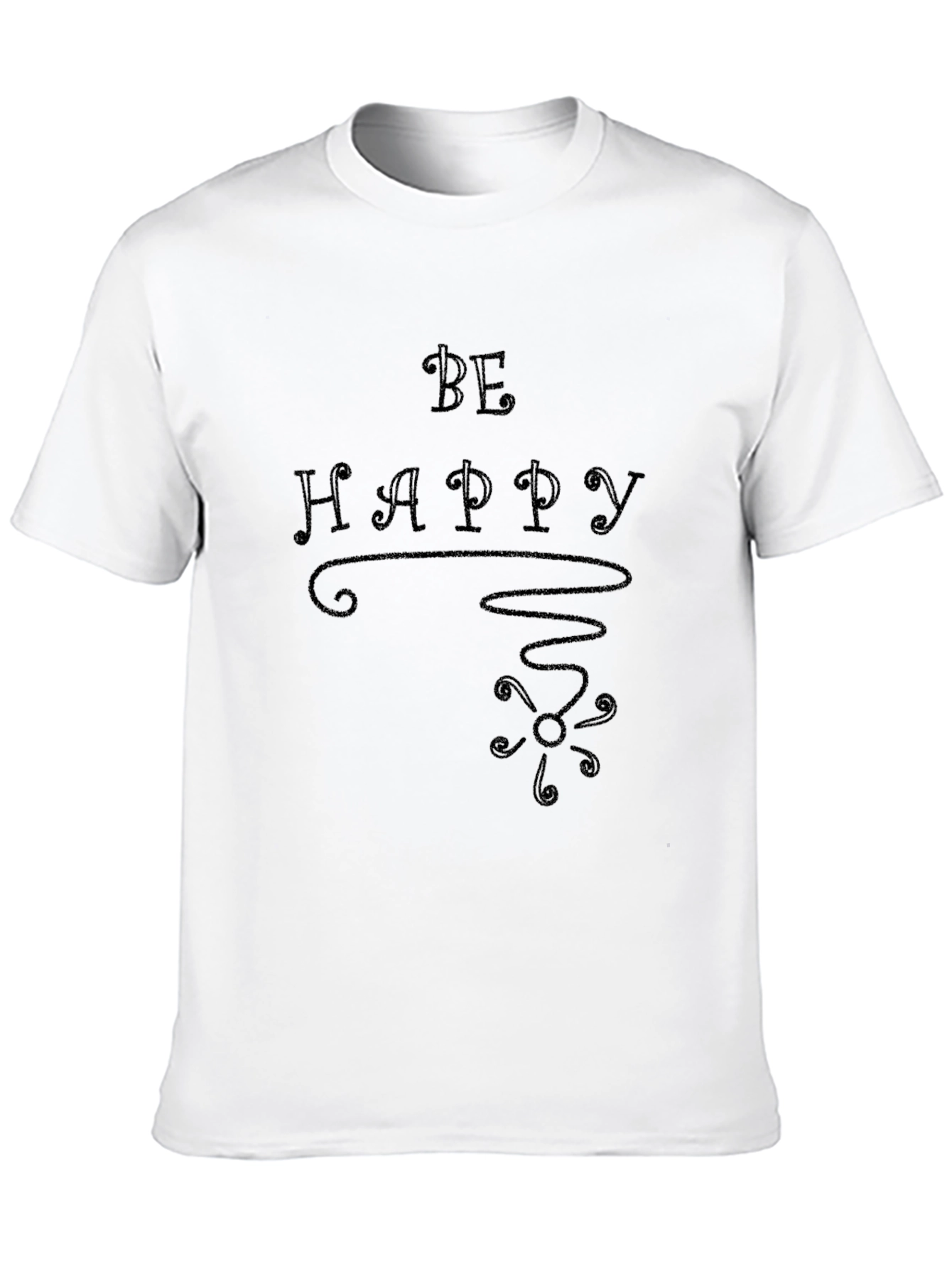 Be Happy Graphic Tee - Positive Vibes
