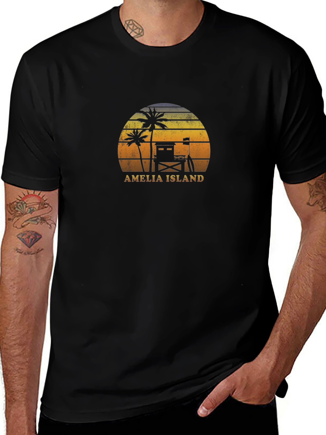 Amelia Island Sunset Graphic T-Shirt