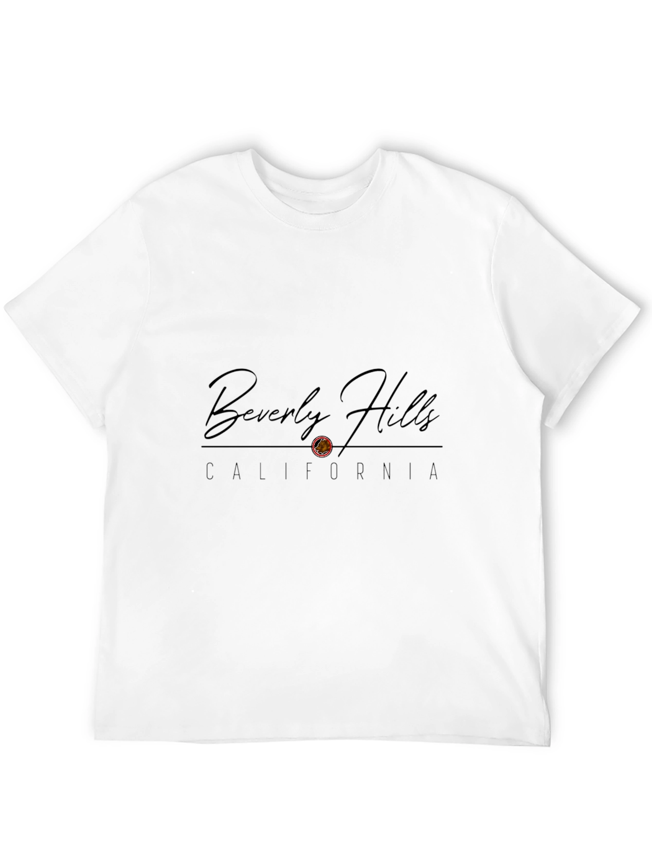 Beverly Hills California Graphic Black T-Shirt