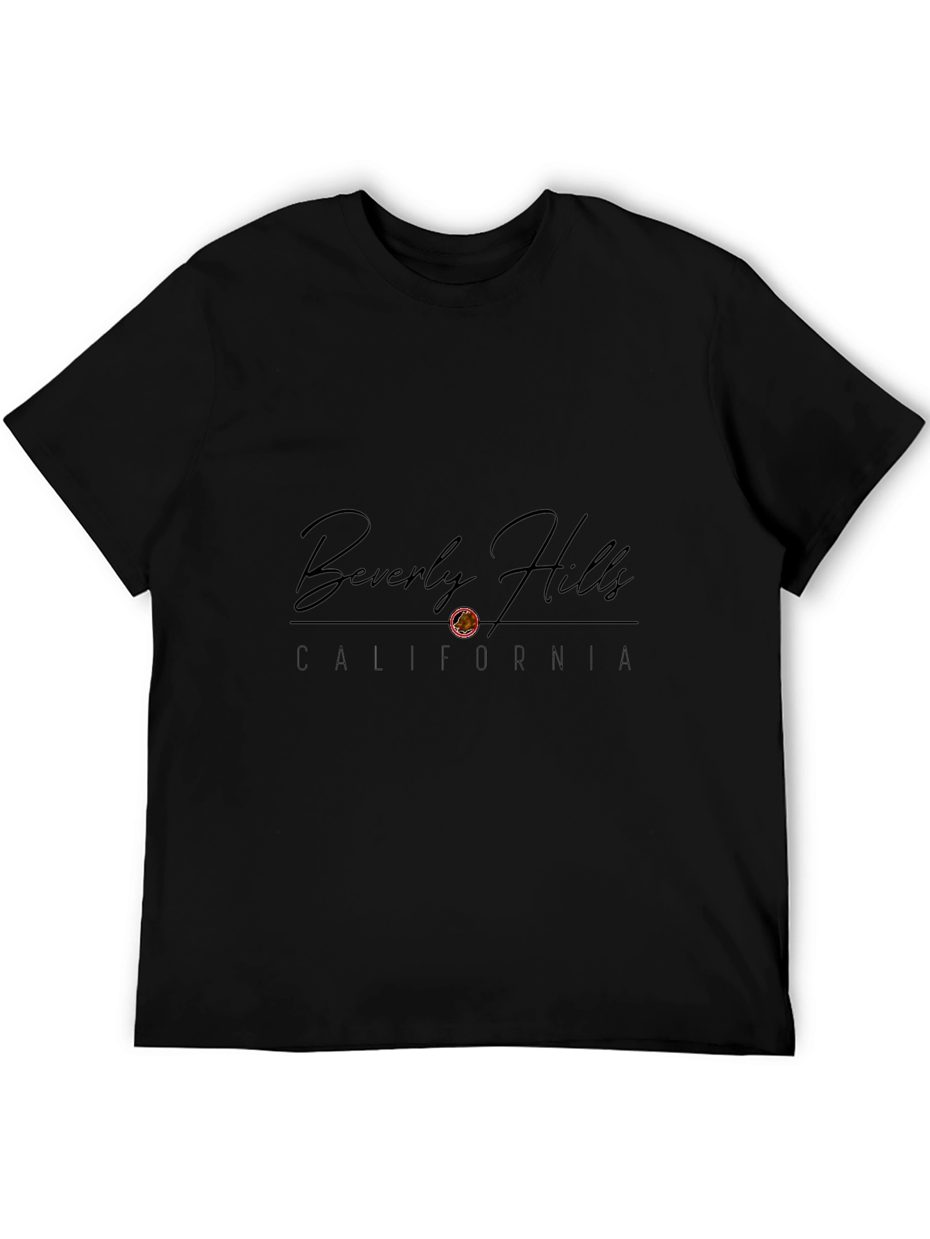 Beverly Hills California Graphic Black T-Shirt