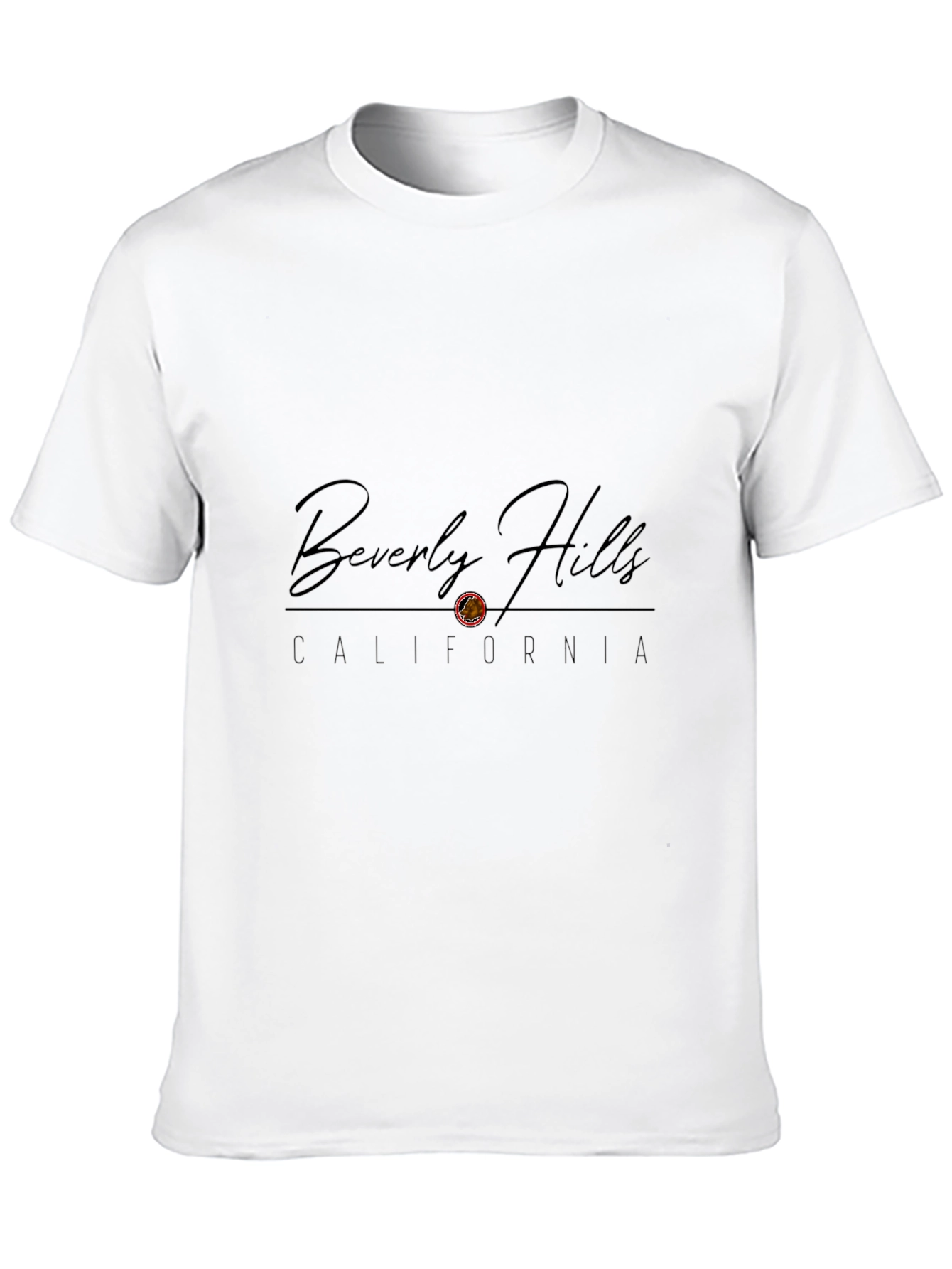 Beverly Hills California Graphic Black T-Shirt